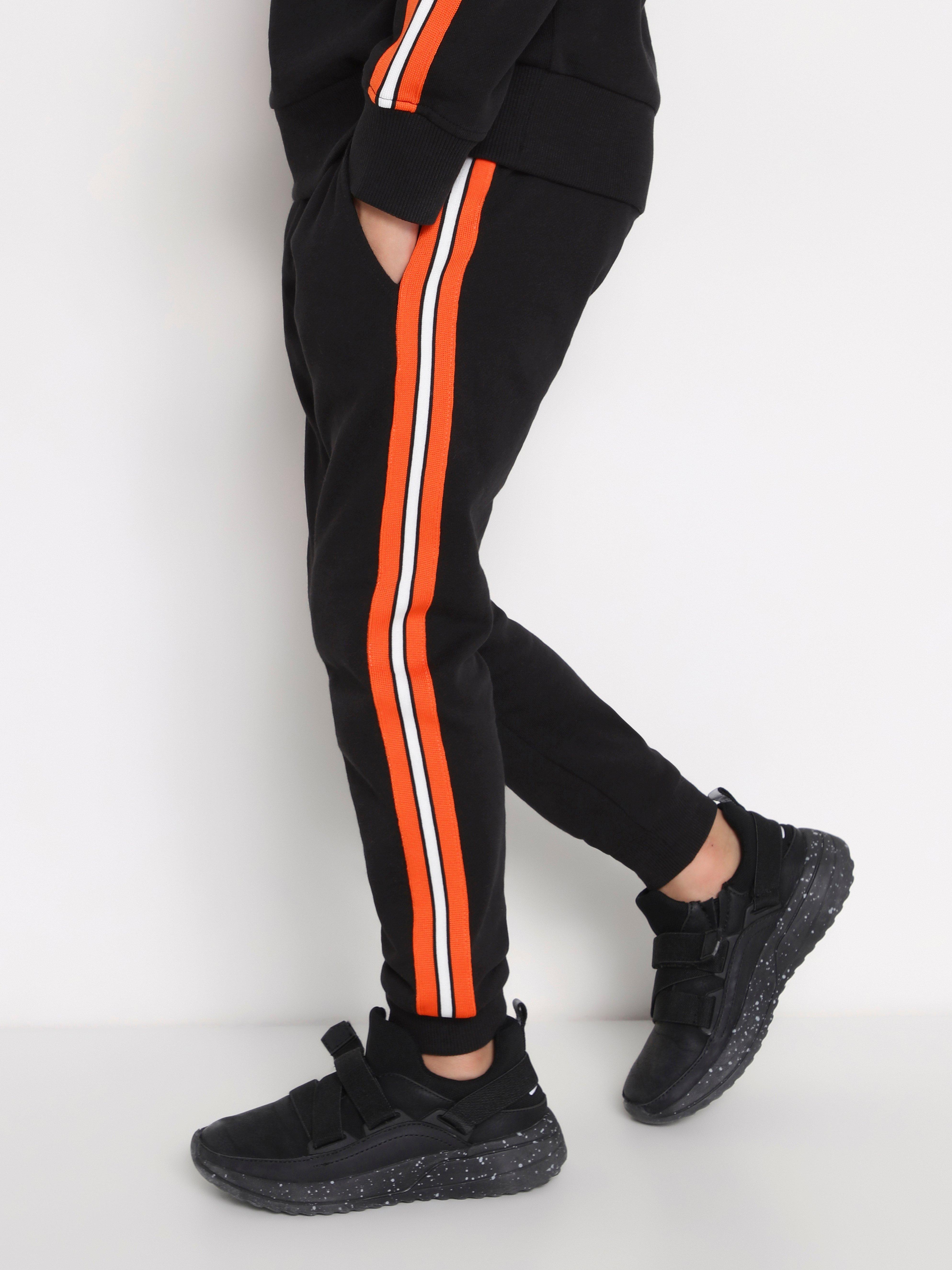 sweatpants with stripes on the side