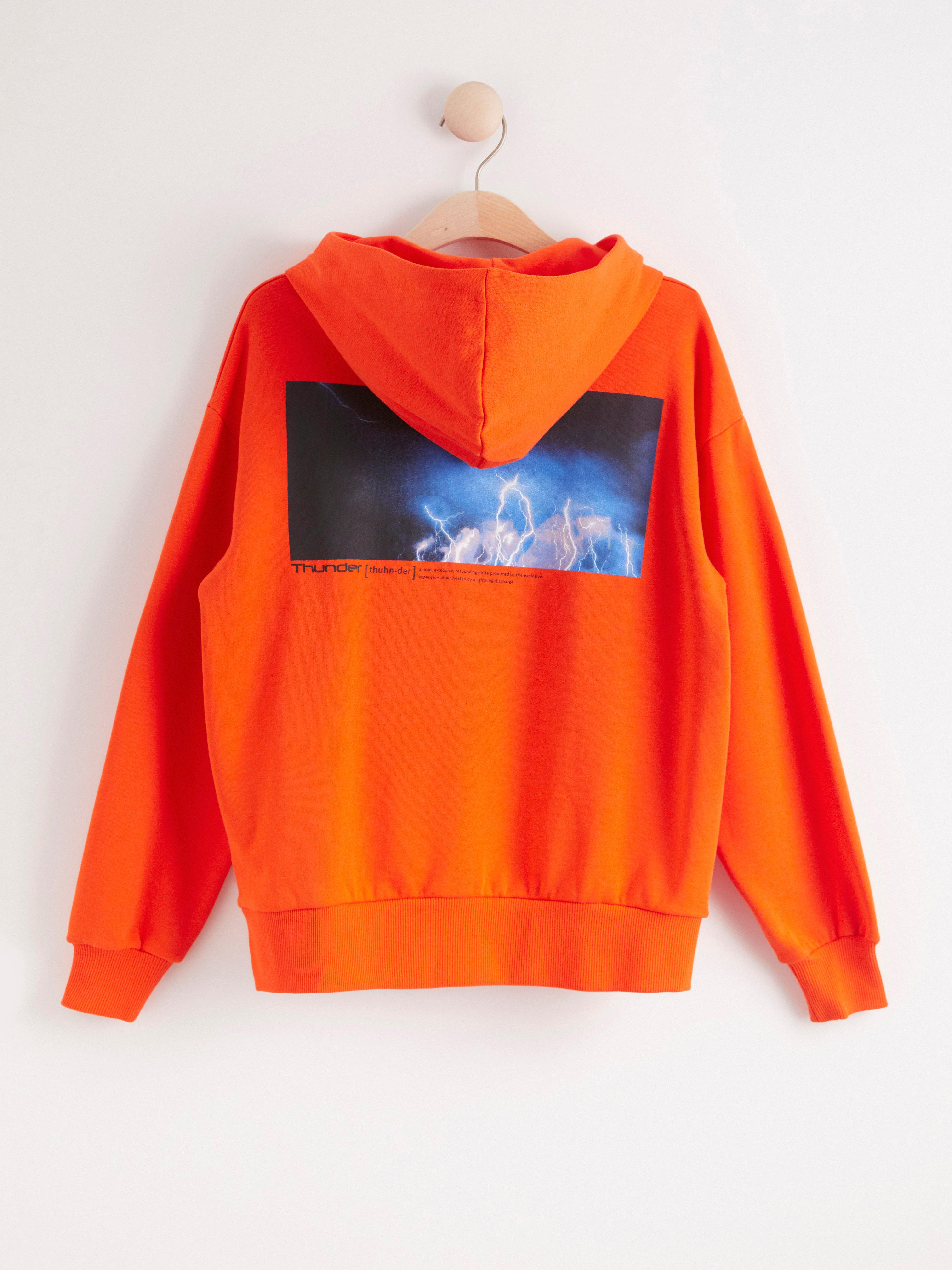 orange sweatshirt hoodie
