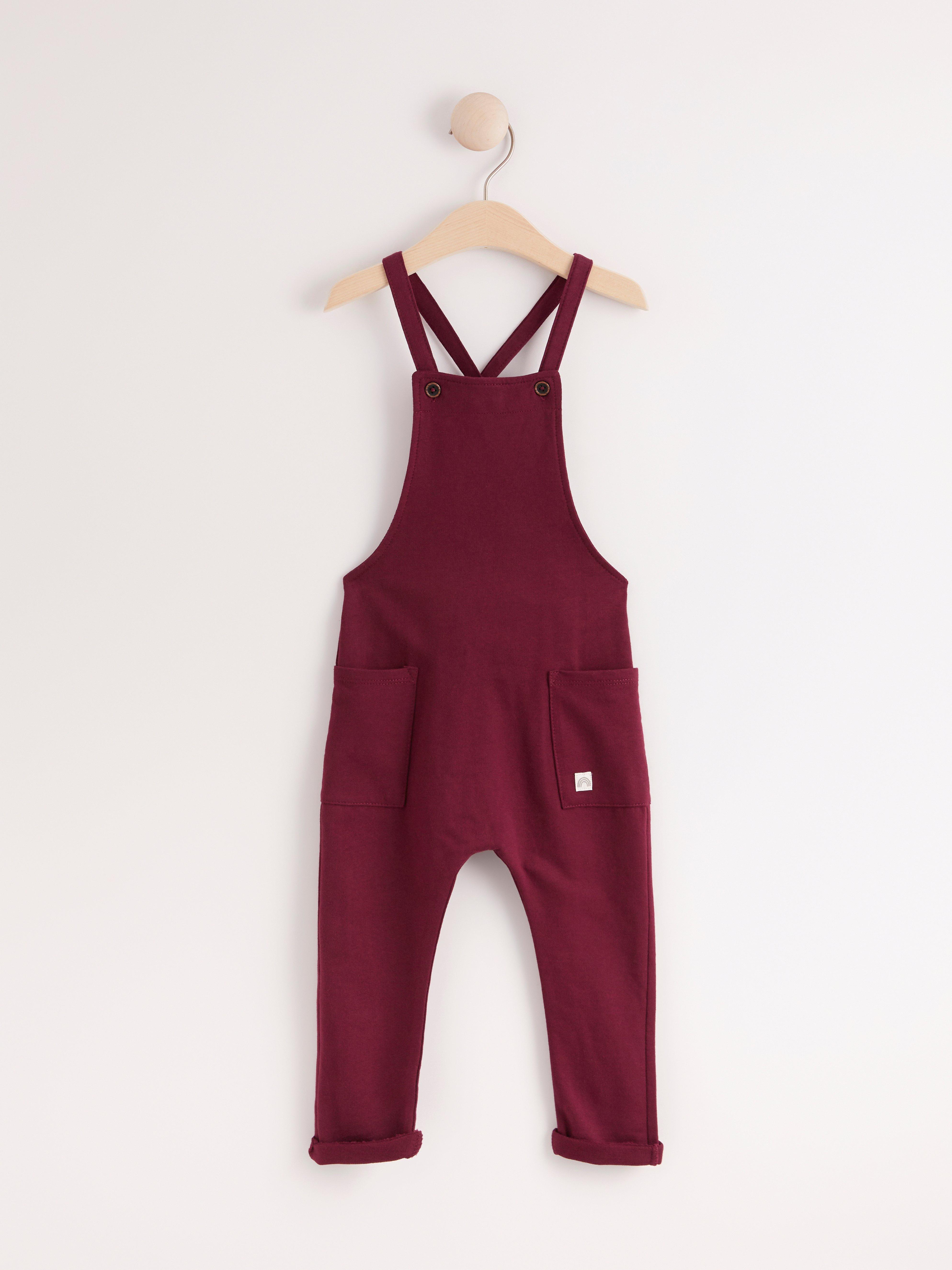 Bib Trousers - Kids Wear - Red