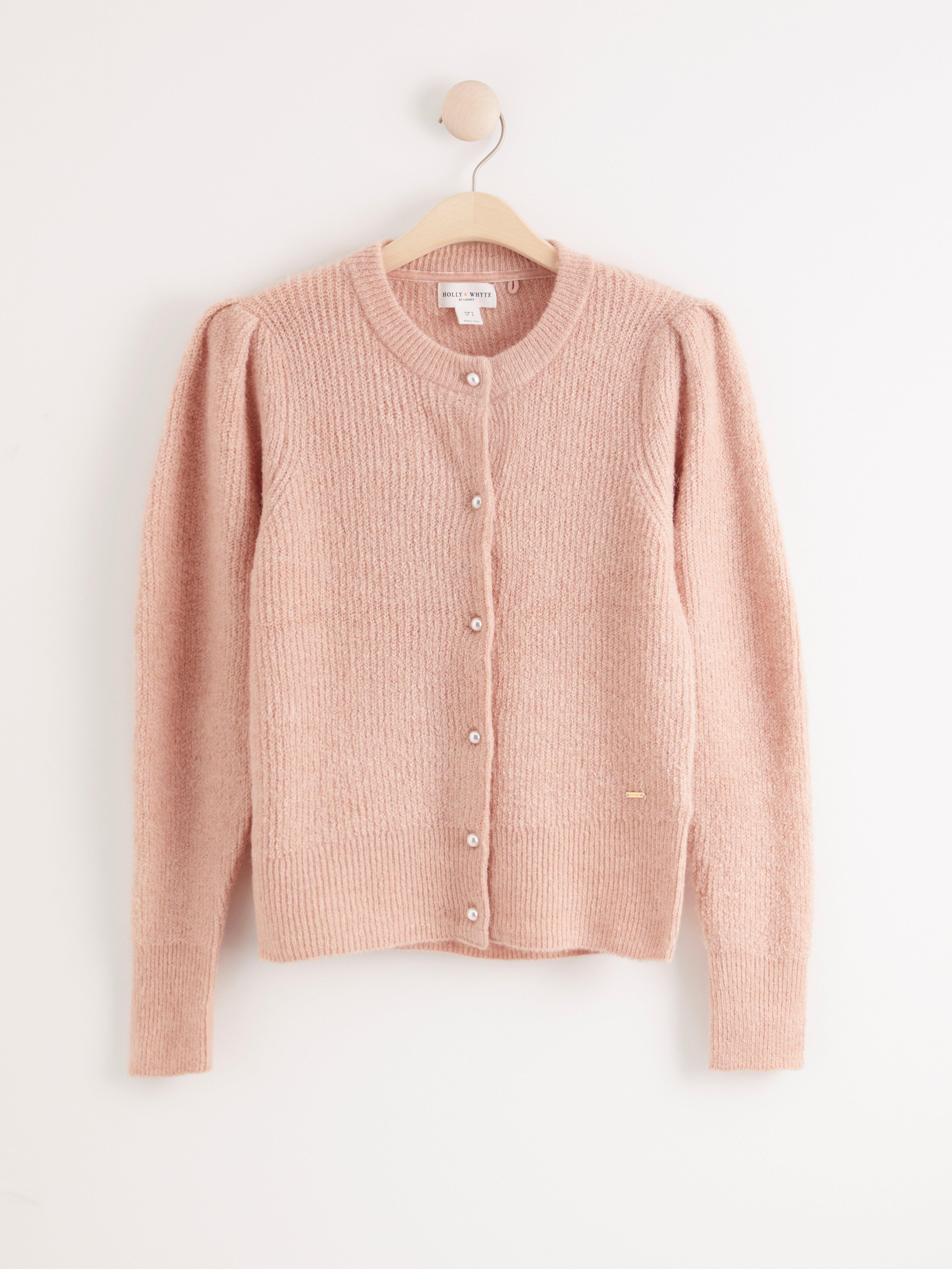 Cardigan - Dam - Rosa