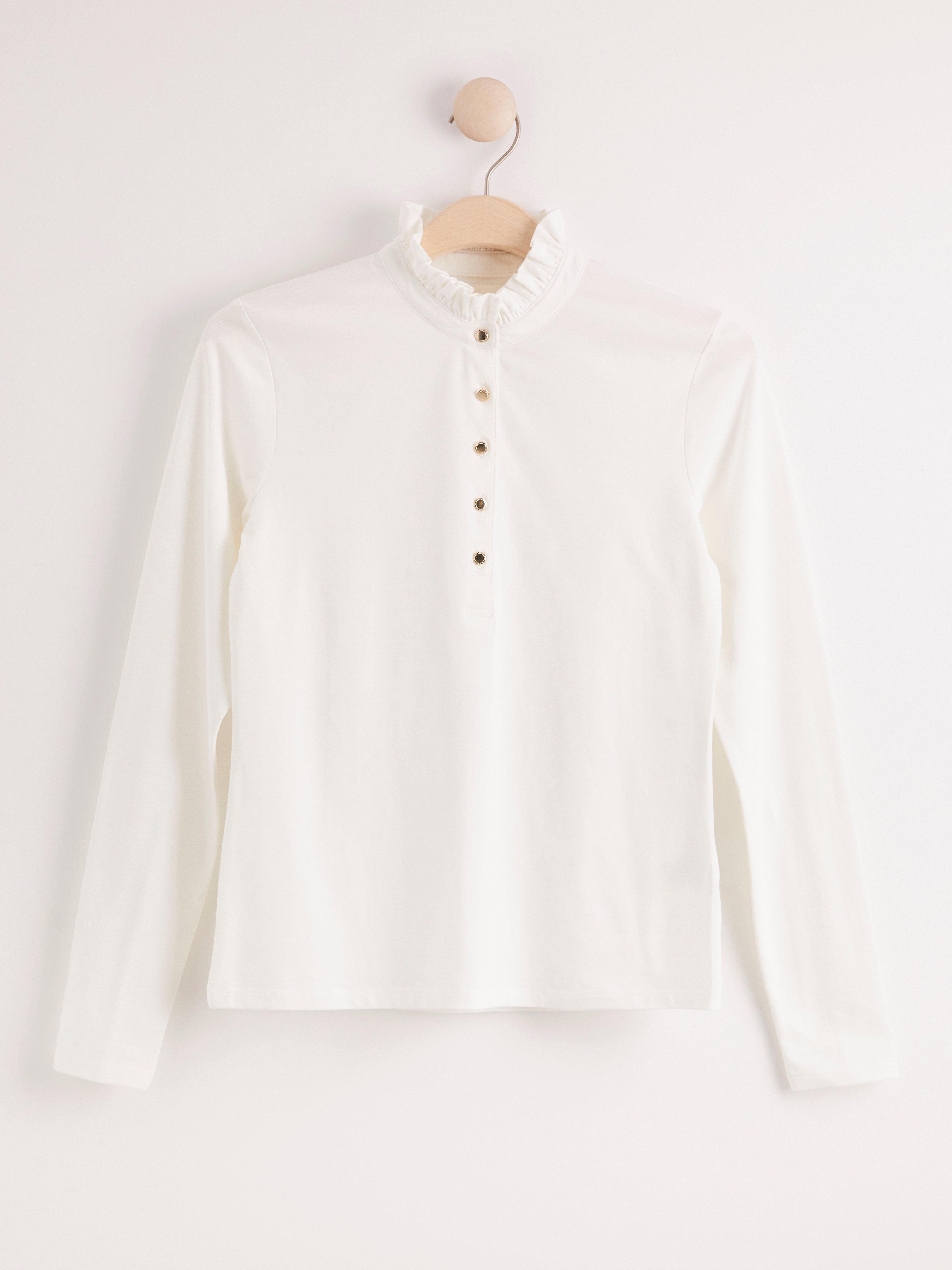 frill collar top