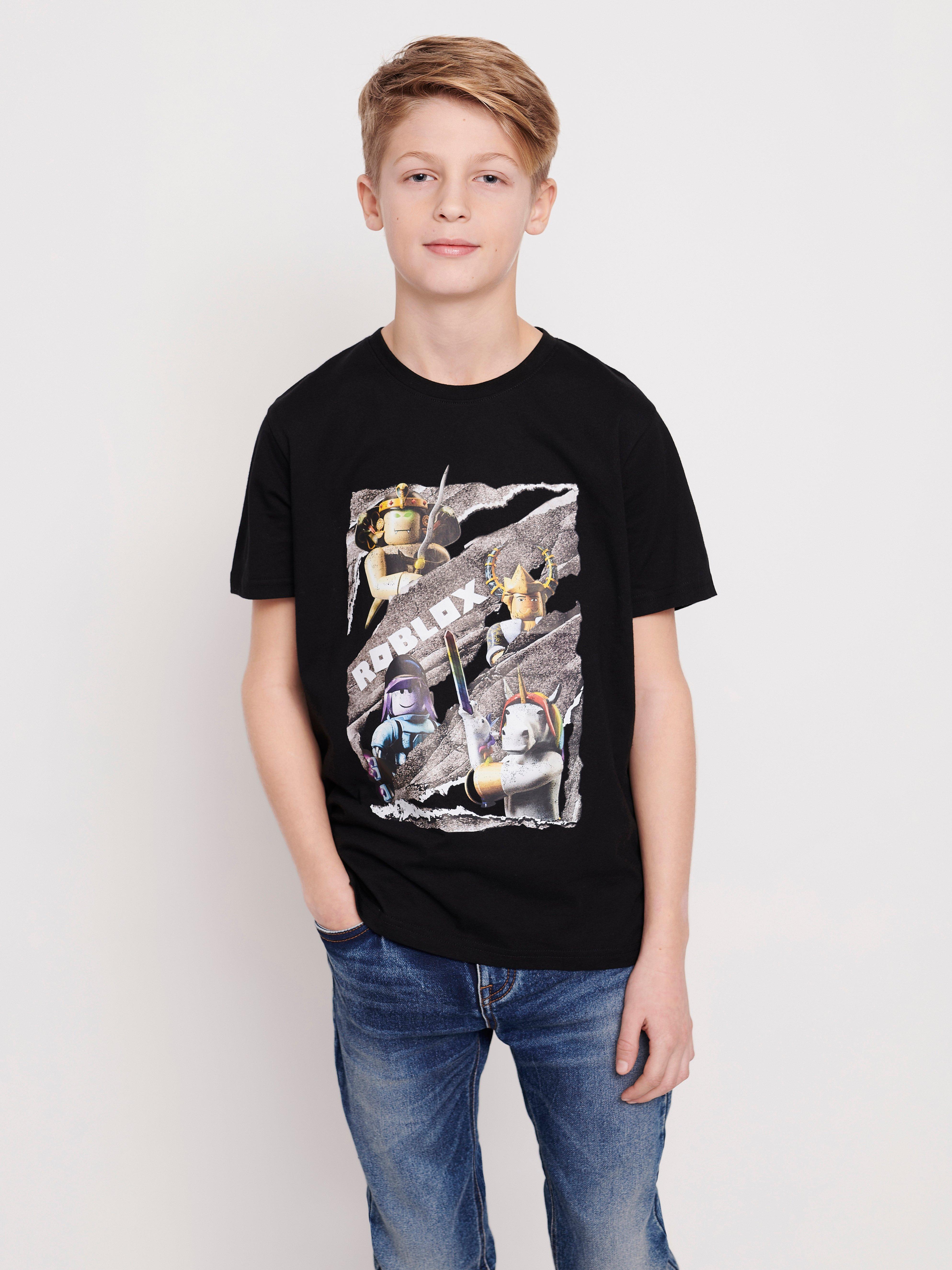 Short Sleeve T Shirt With Roblox Print Lindex Europe - how to change your t shirt in roblox