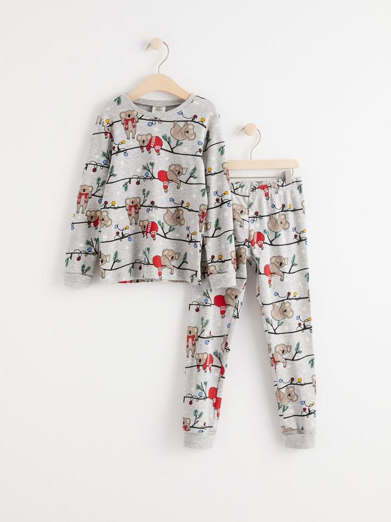 Tentakel vuilnis Kangoeroe Pyjama set with koala print | Lindex Poland