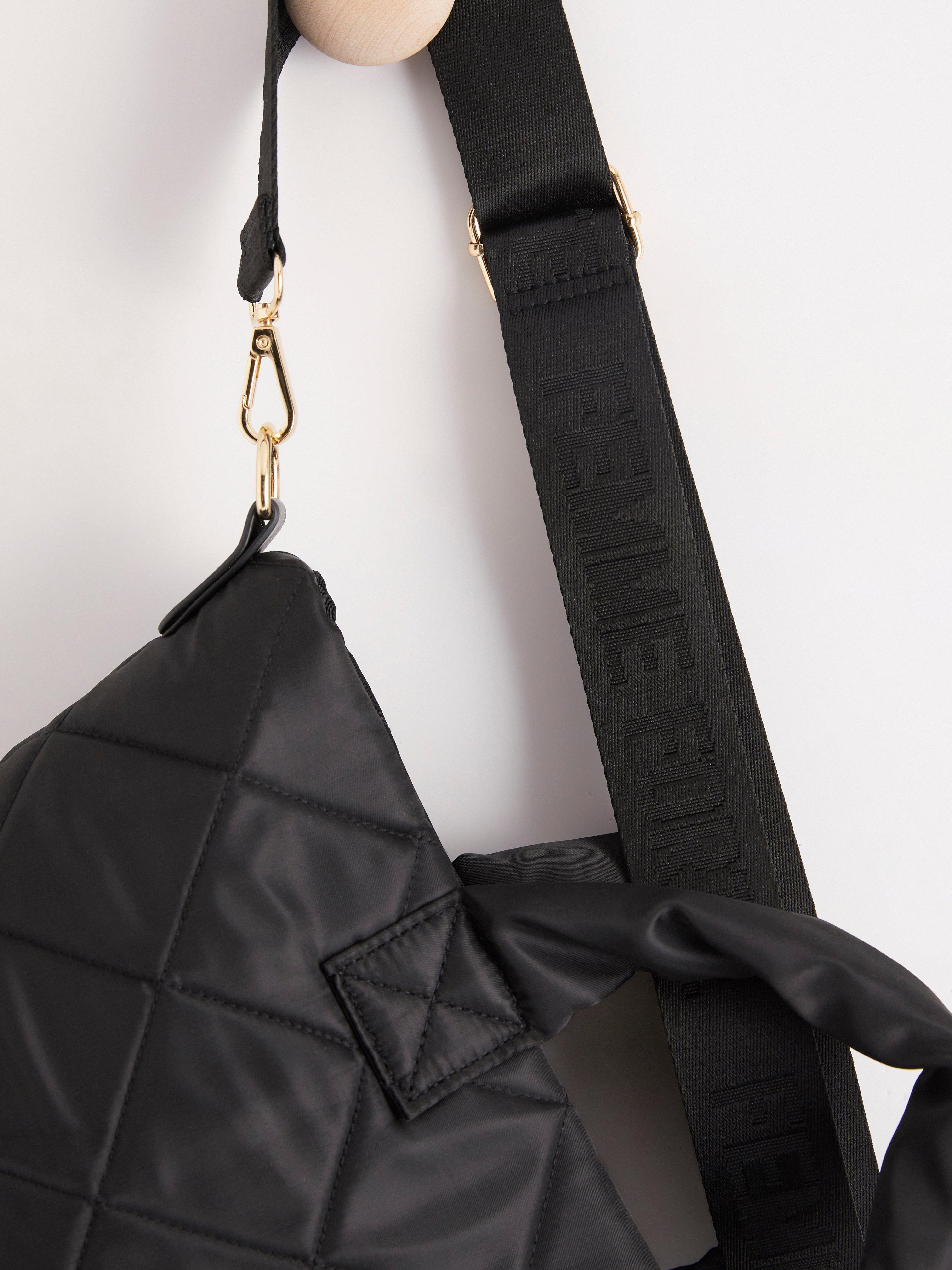 black shopper bag