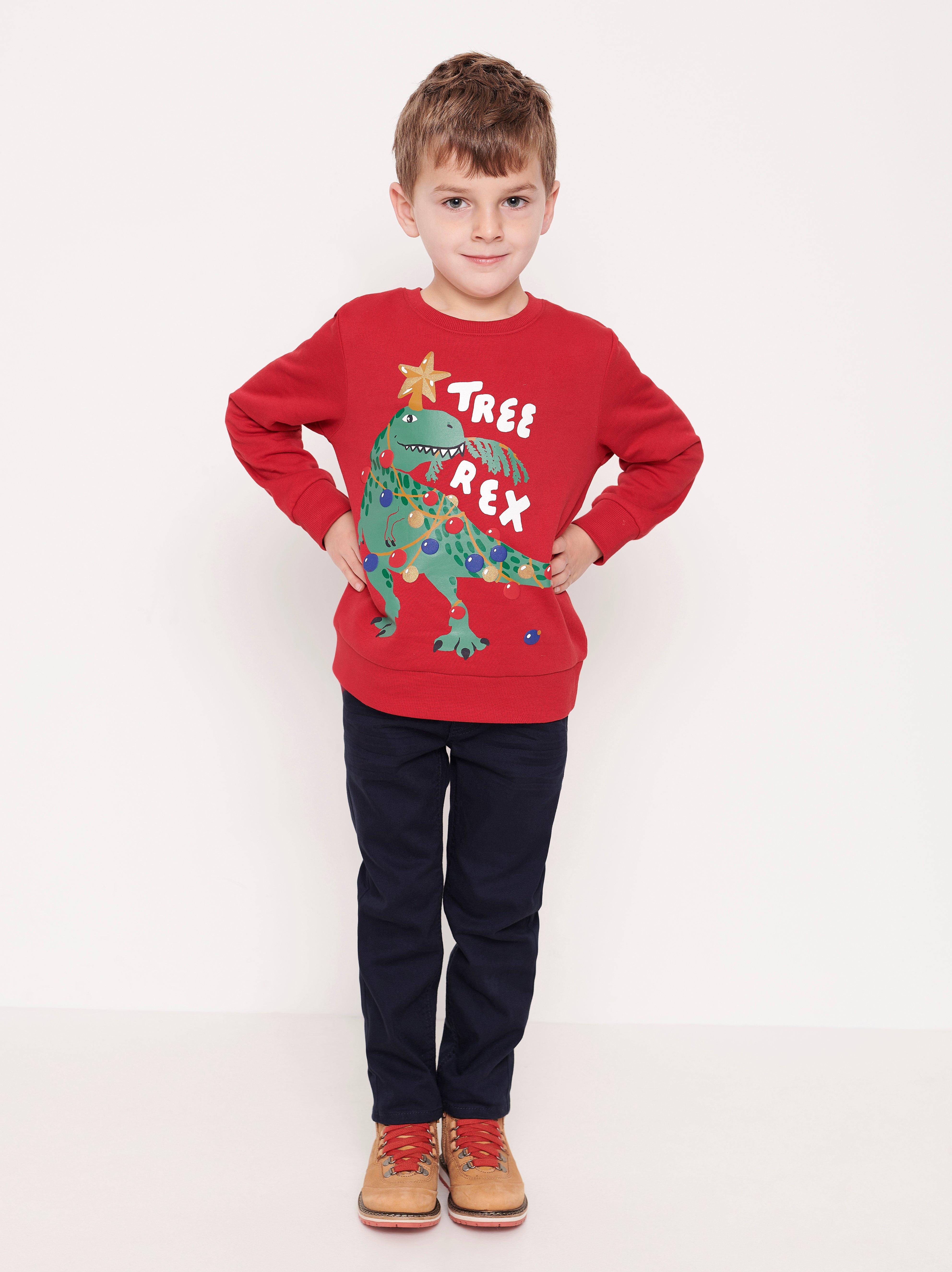 dinosaur christmas sweater vest