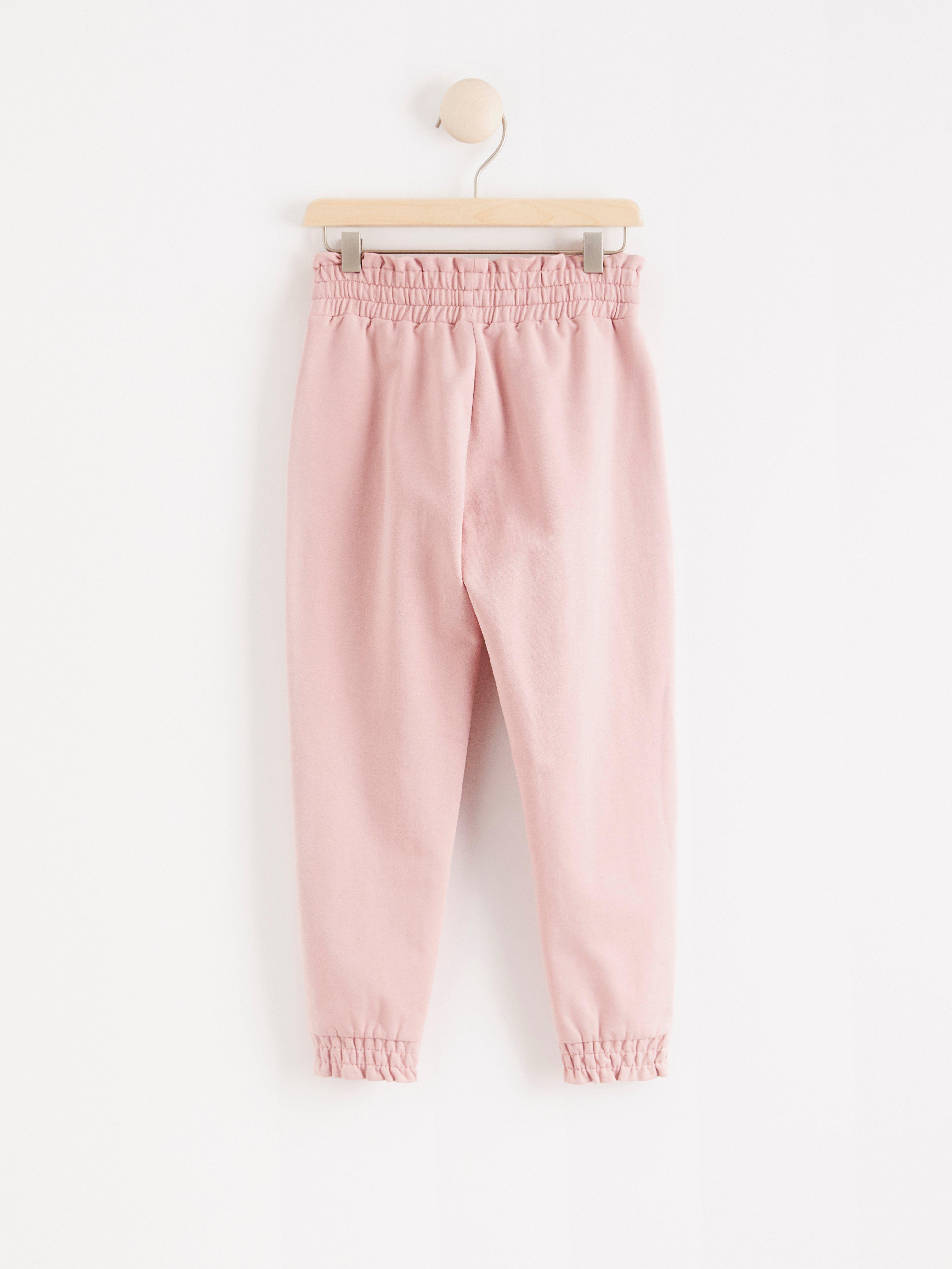 light pink jogger pants