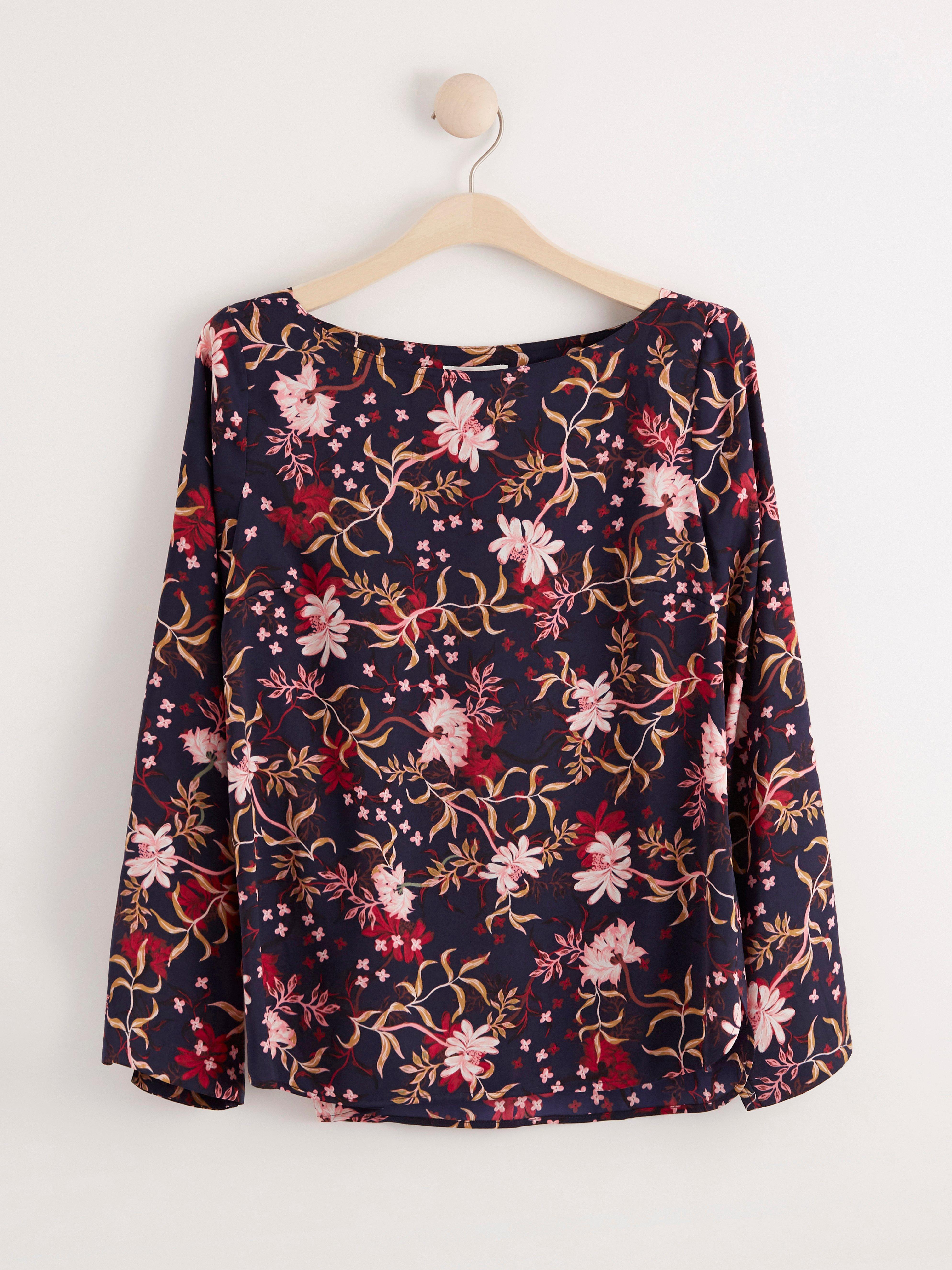 Long Sleeve Floral Patterned Blouse Lindex Lithuania