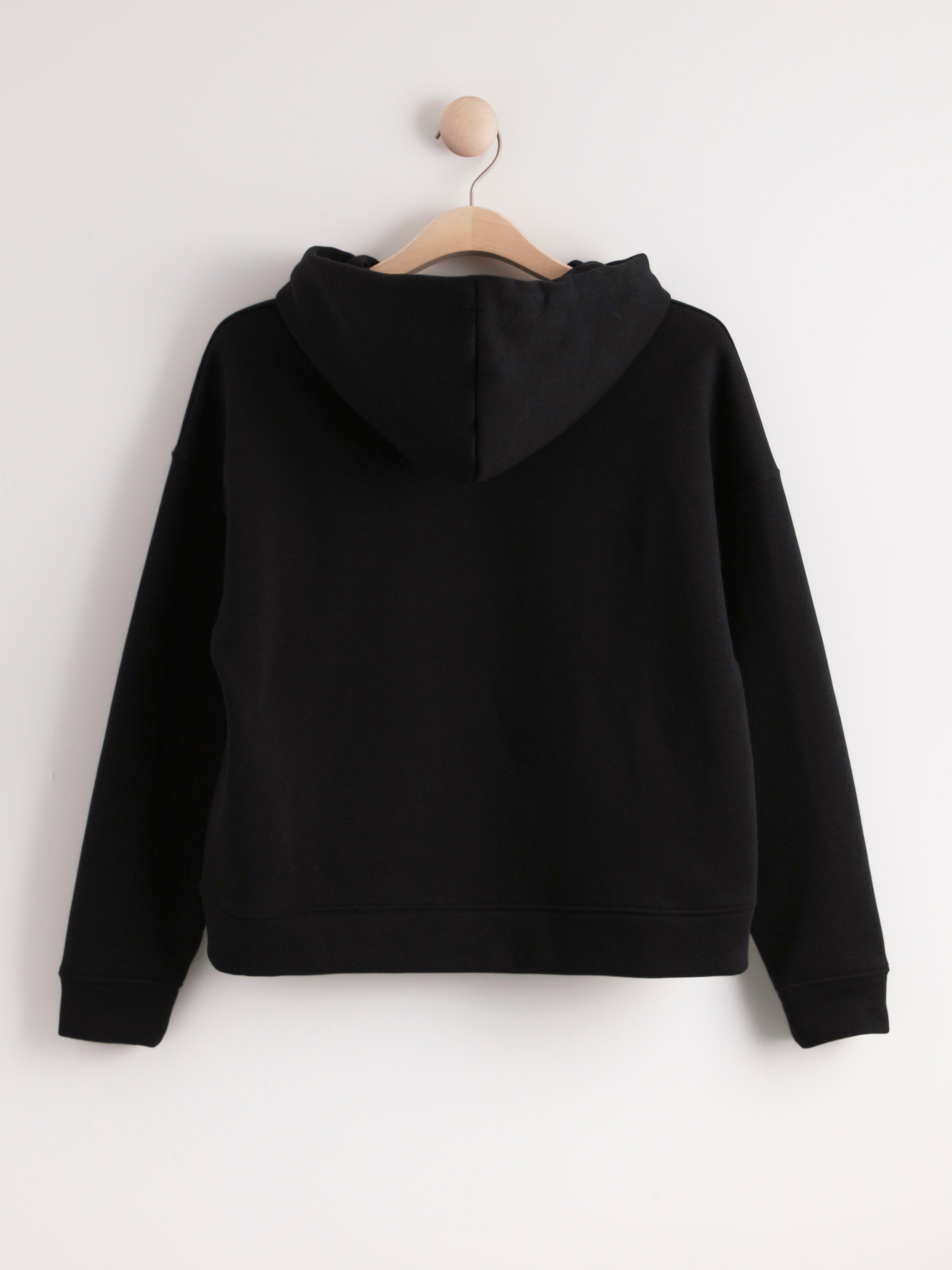 Hooded Sweatshirt - Womens Wear - Black