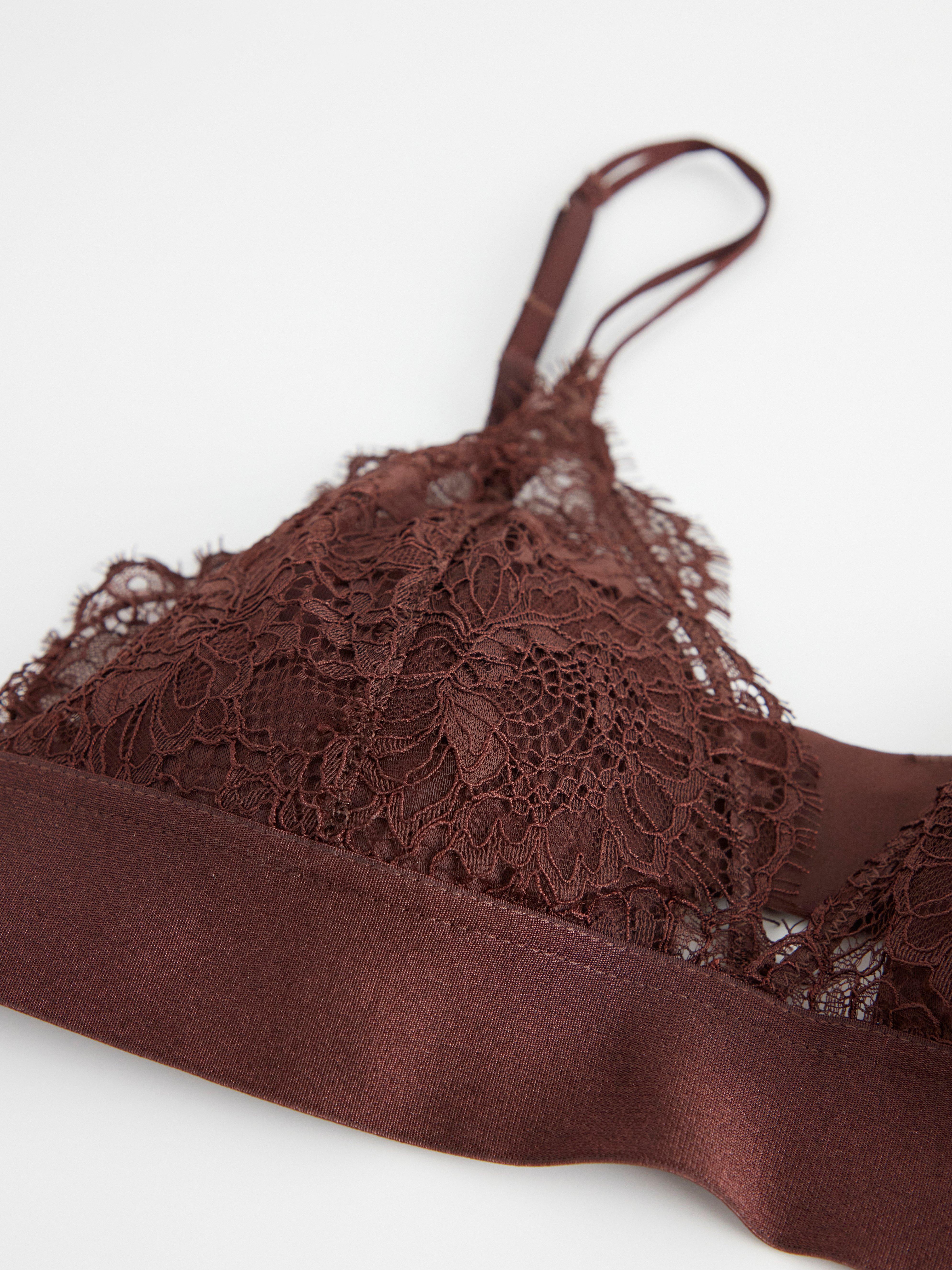 Bralette - Underkläder - Brun
