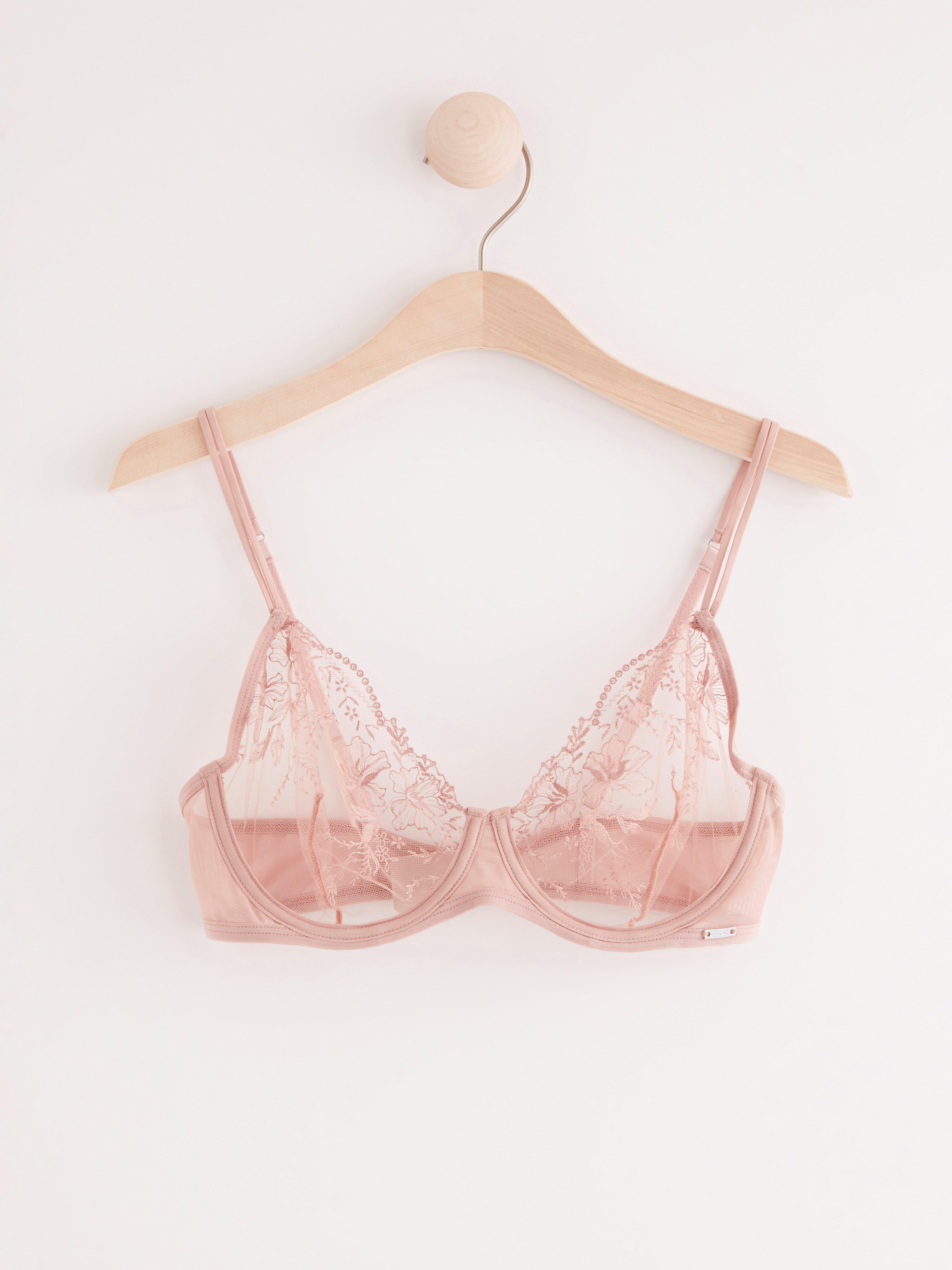 Unpadded Bra - Lingerie - Pink
