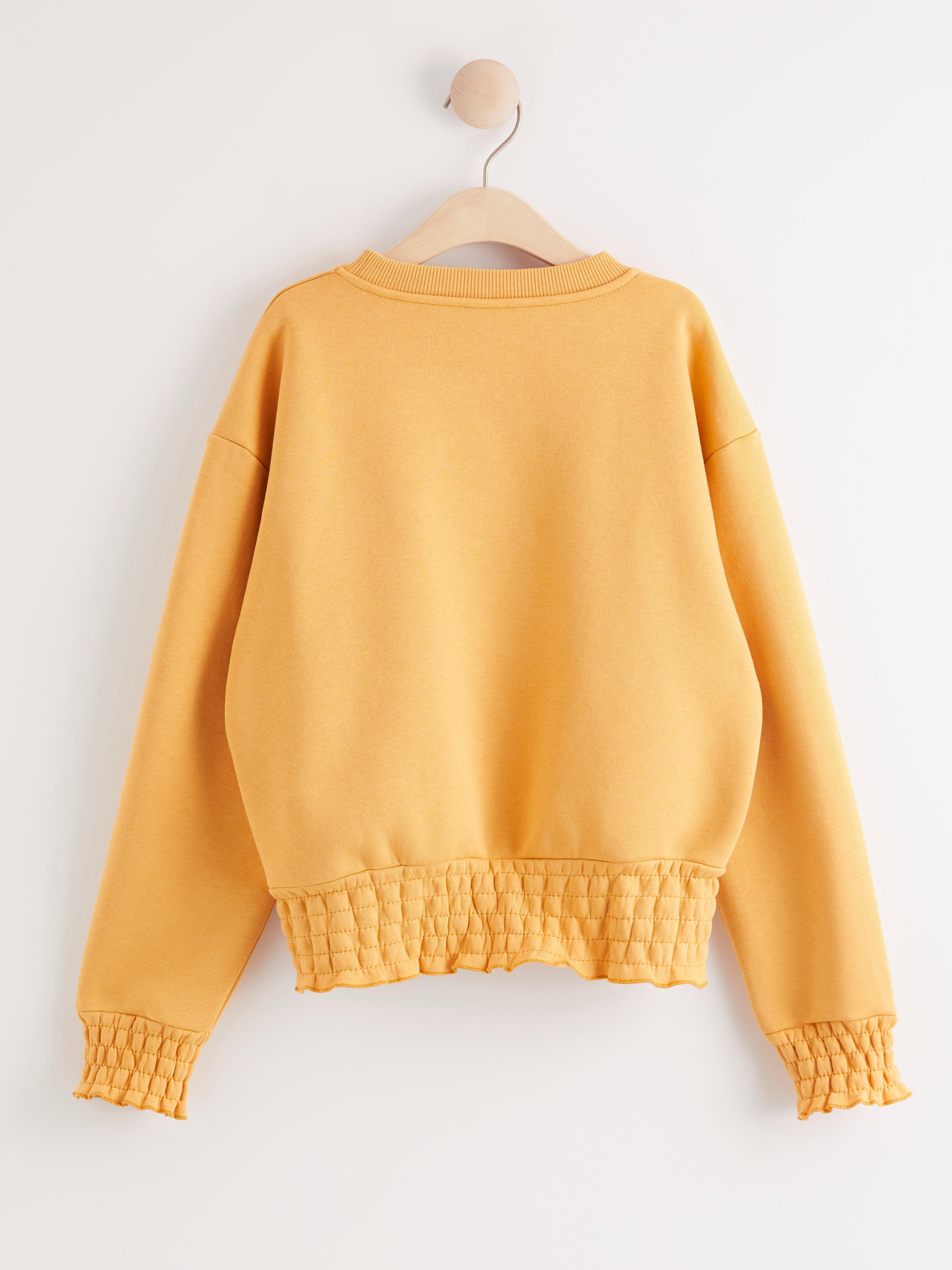 Sweatshirt - Barn - Gul