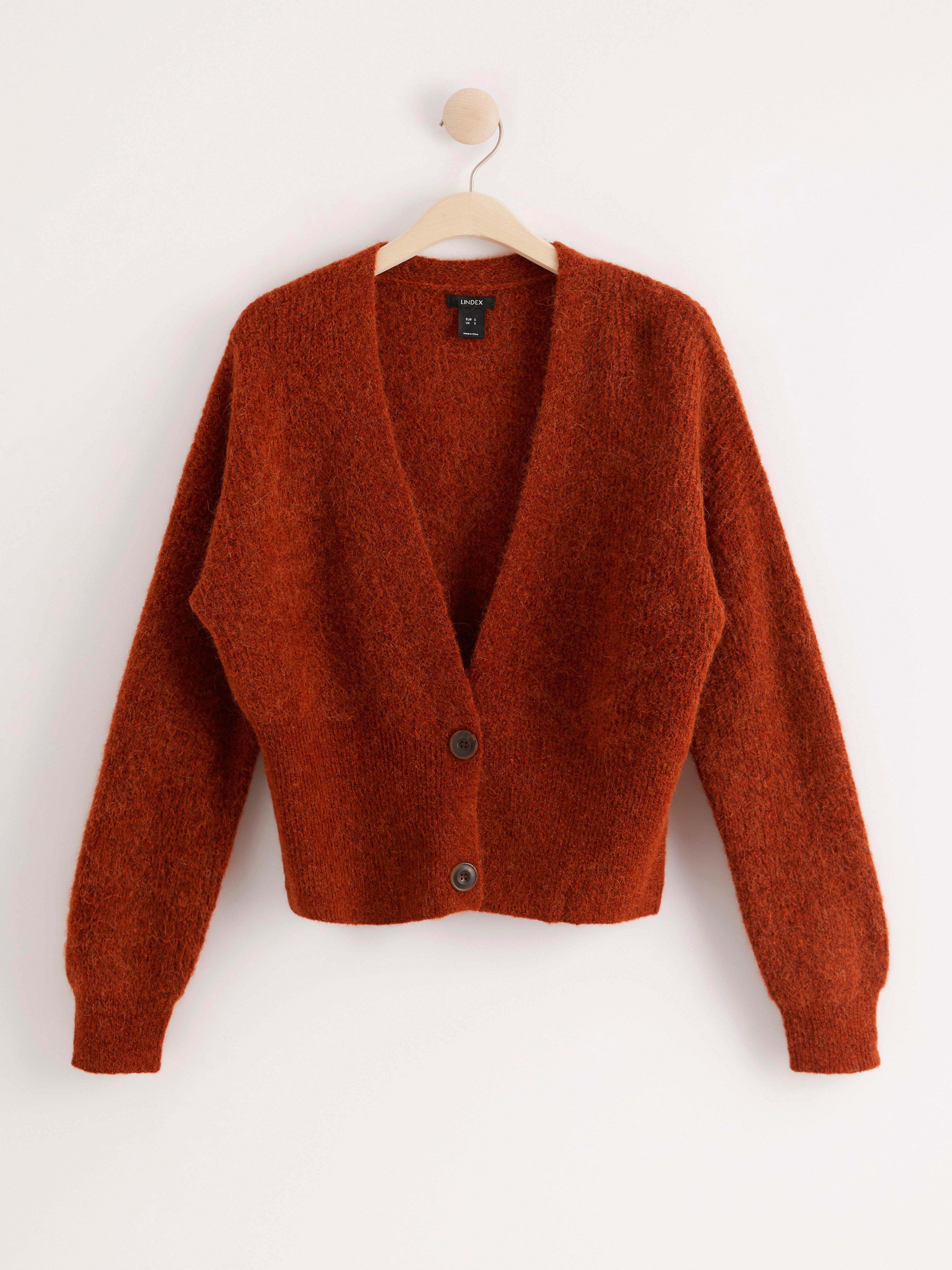 Neuletakki - Naiset - Oranssi