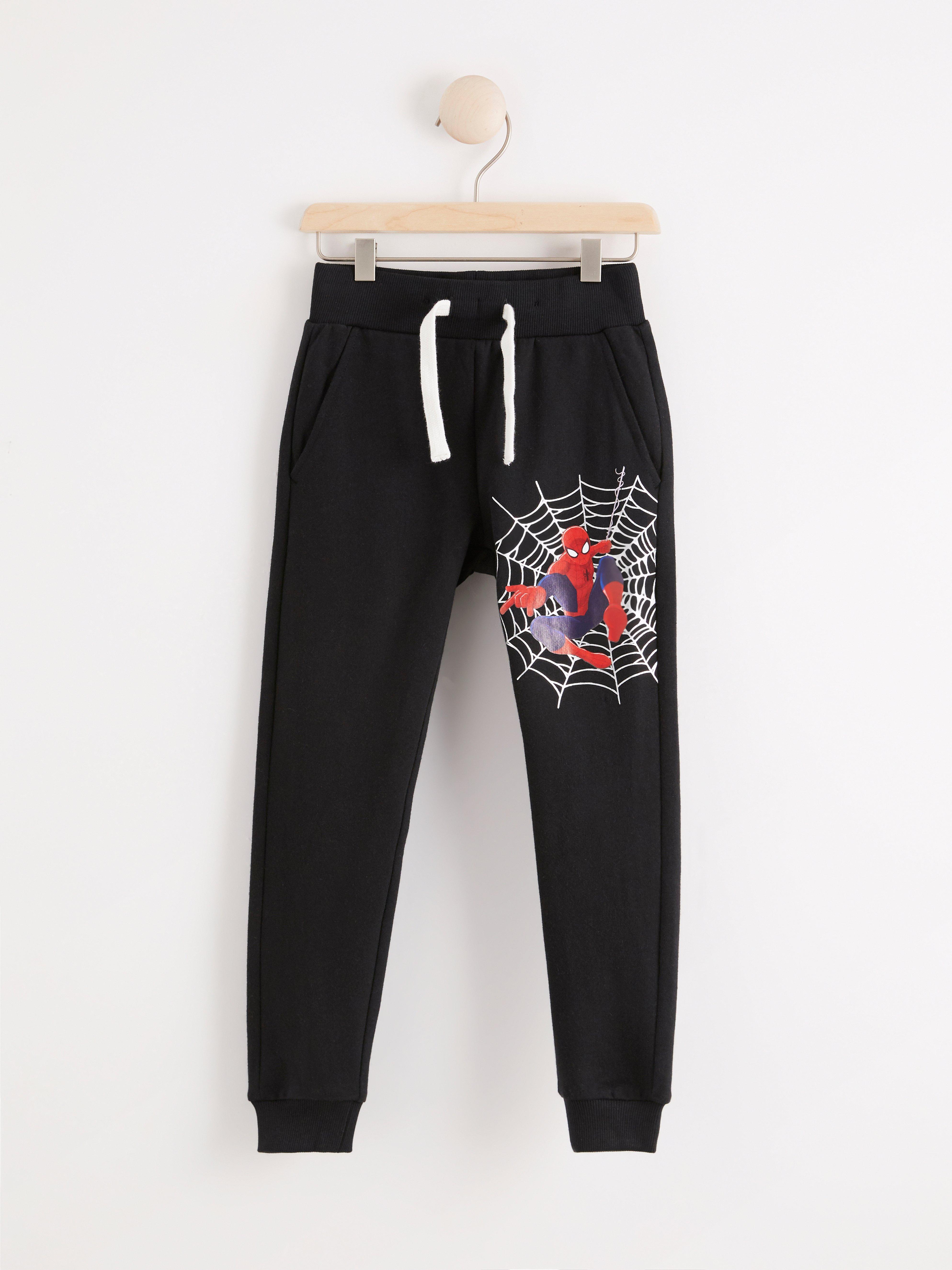 spider man with sweatpants