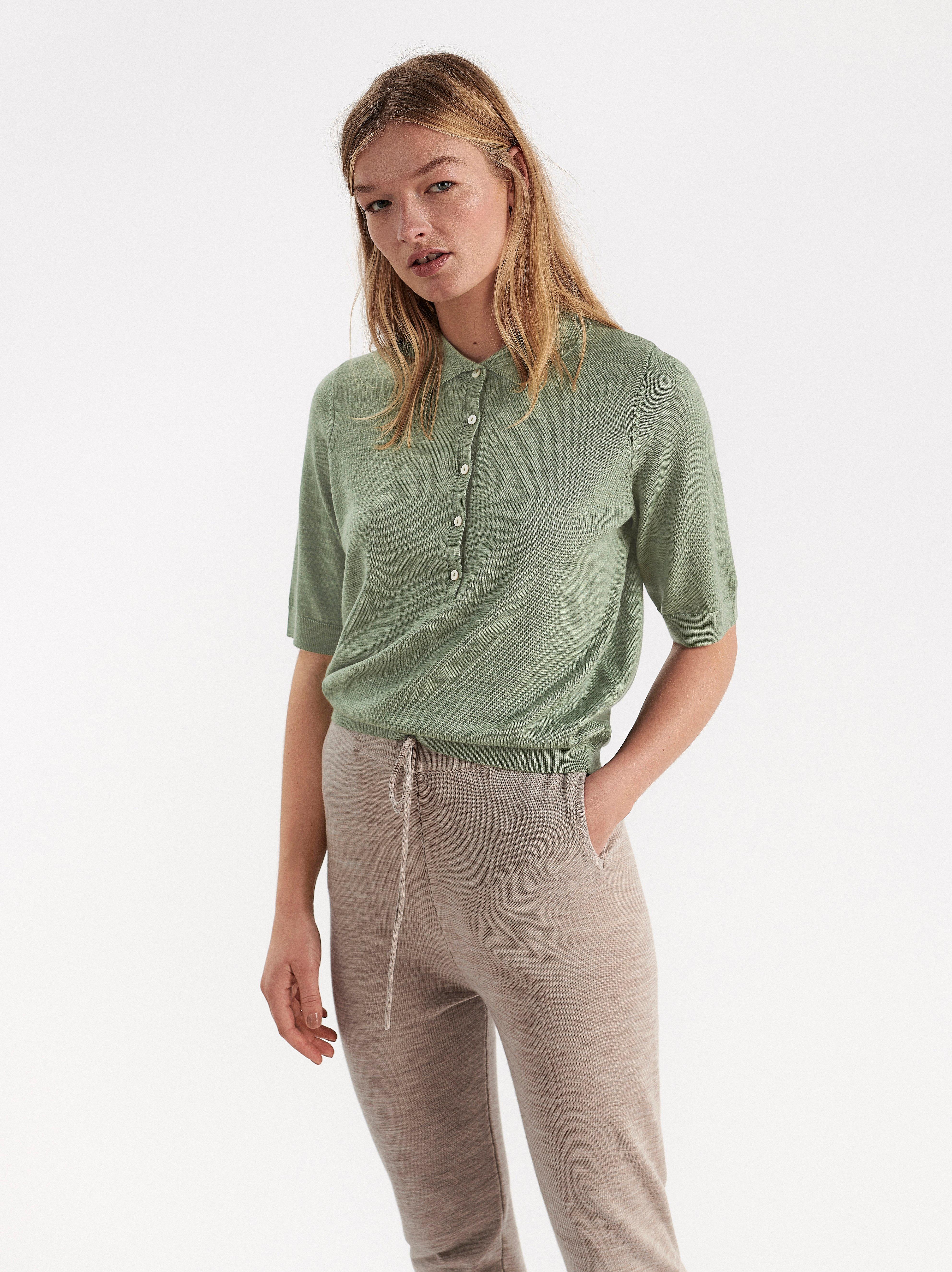 fine knit short sleeve jumper