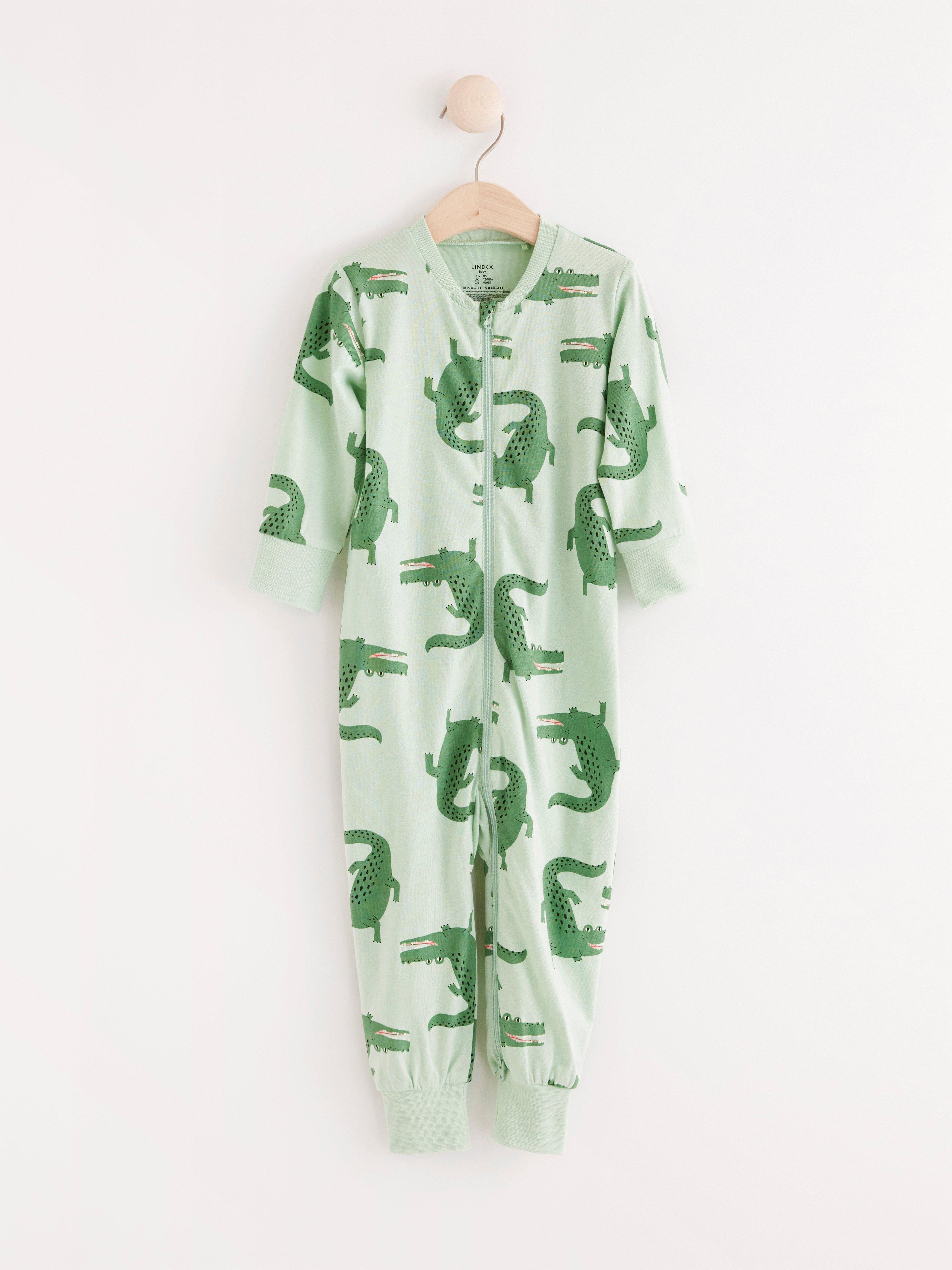 Pyjamas med krokodiler