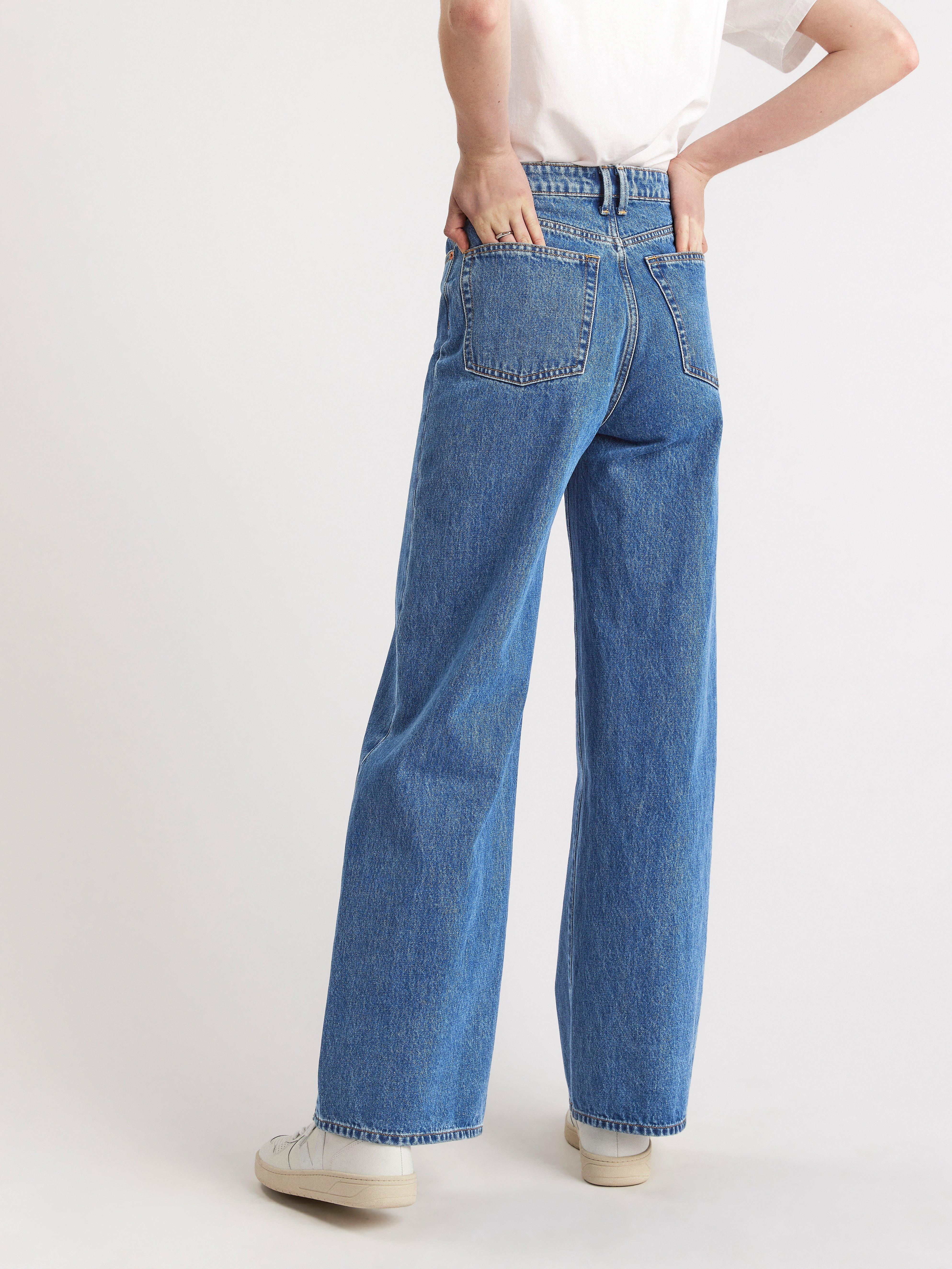 JACKIE Extra wide high waist jeans | Lindex Lithuania