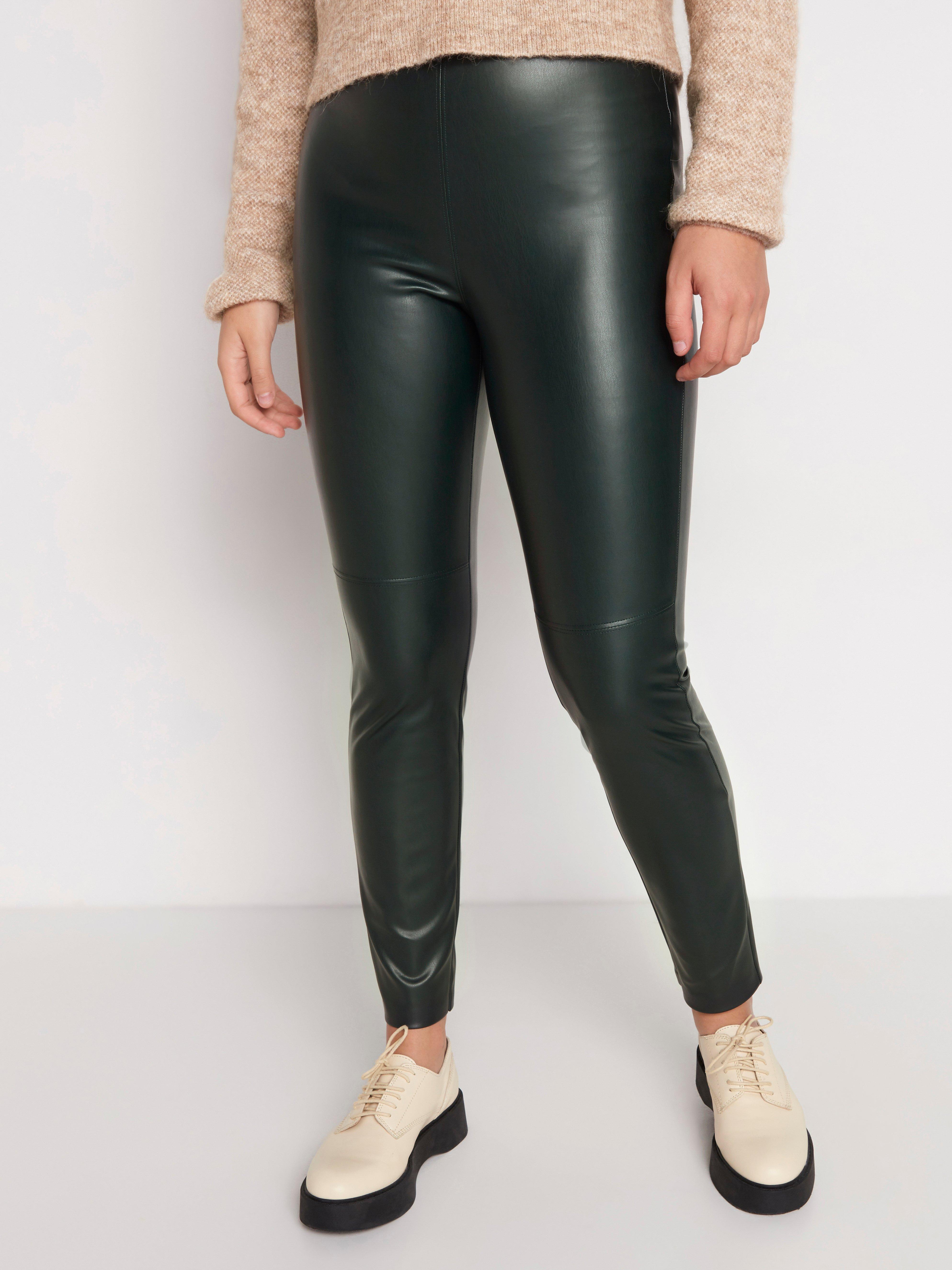 fake leather tights