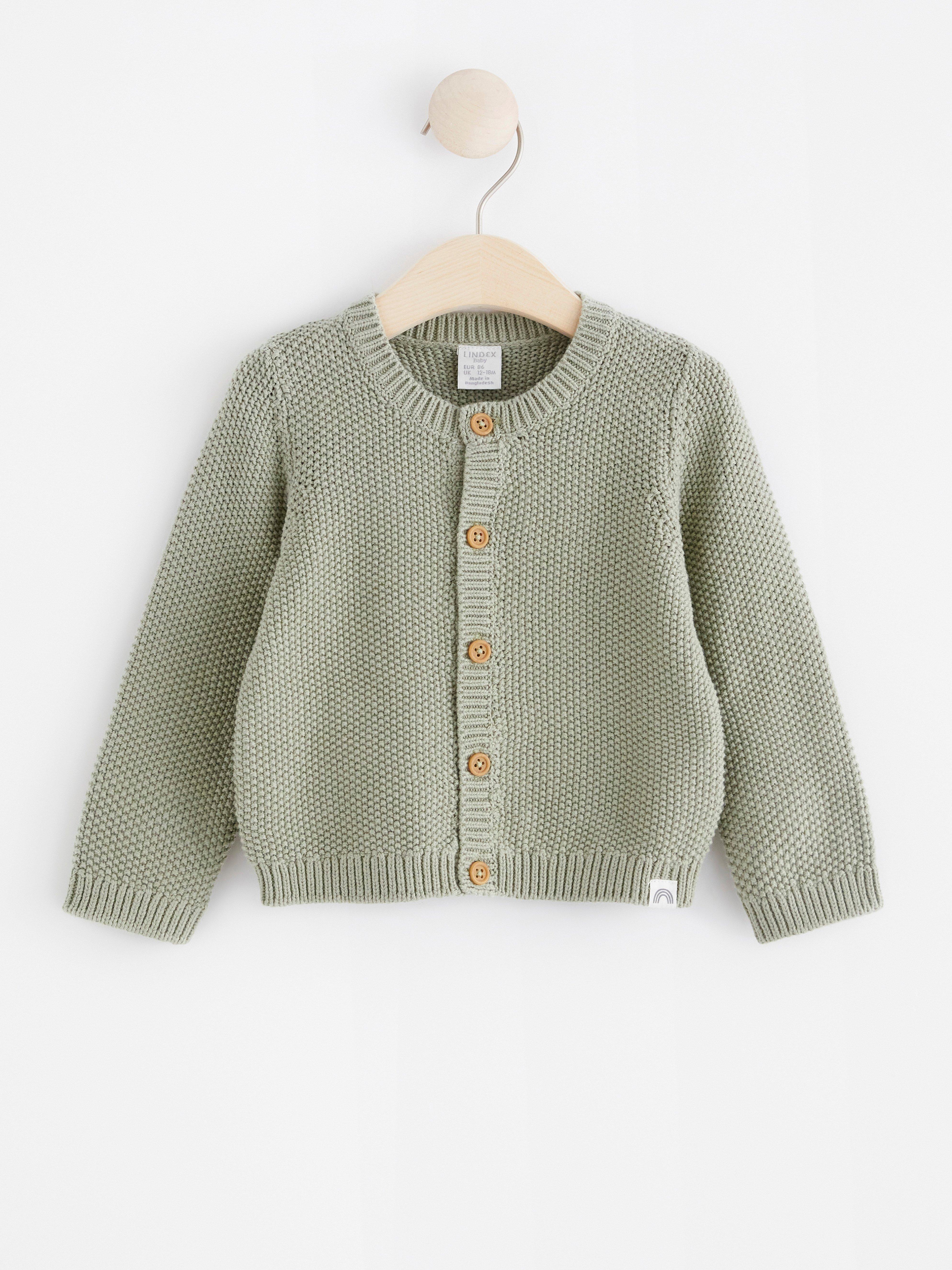 Kardigán - Deti - Zelená