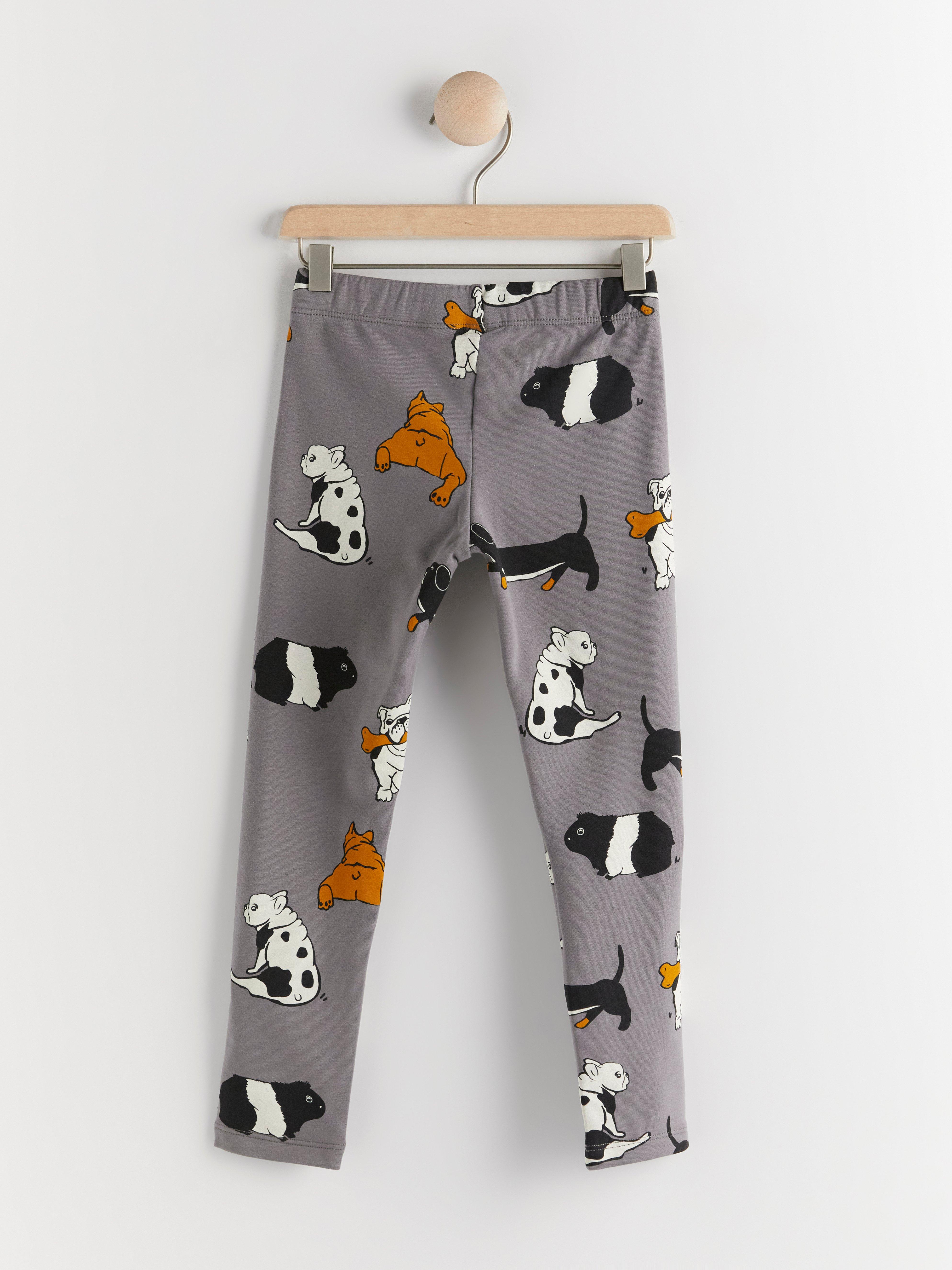 Leggings - Barn - Grå