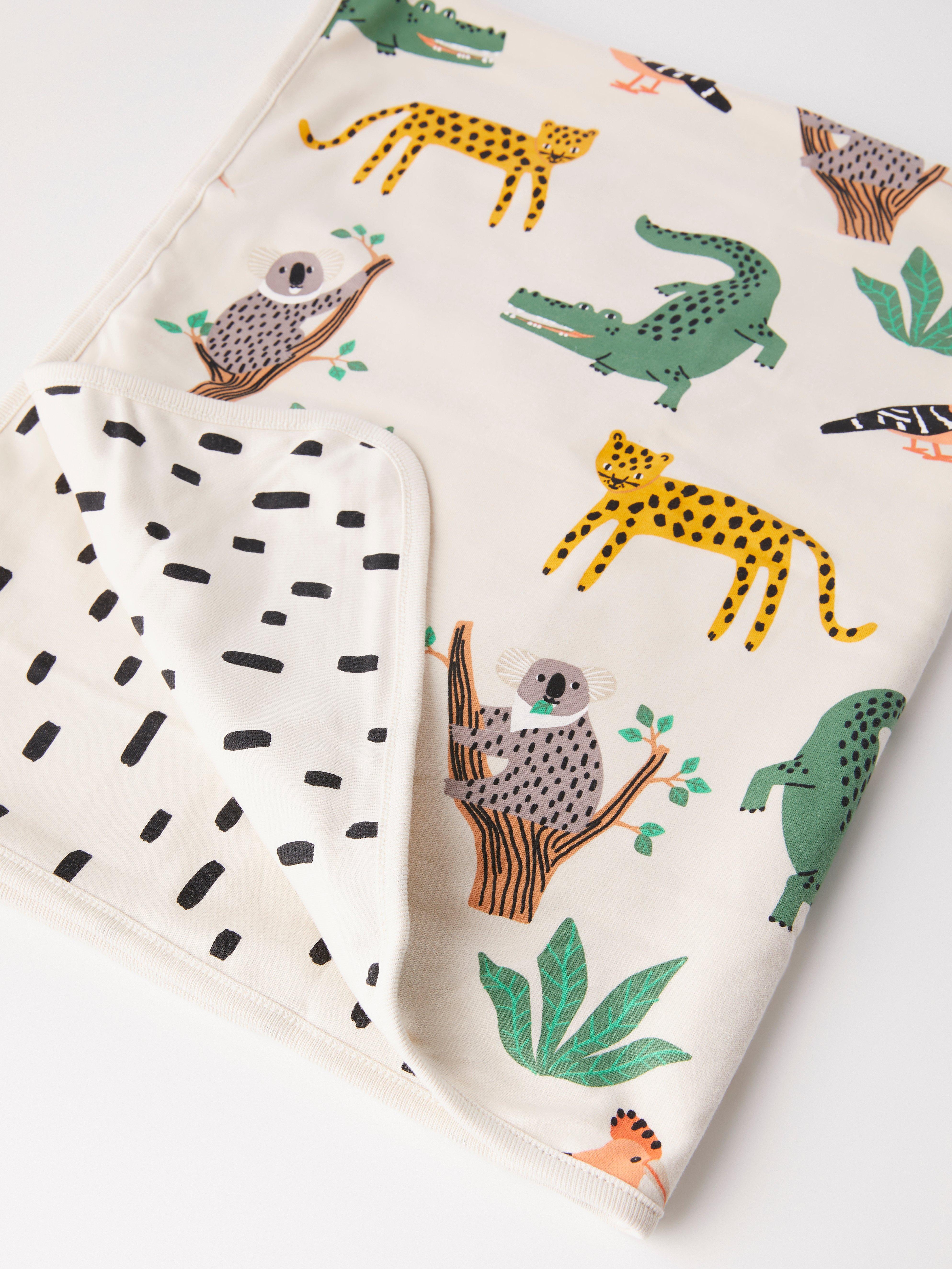 Baby Blanket With Animal Print Lindex UK