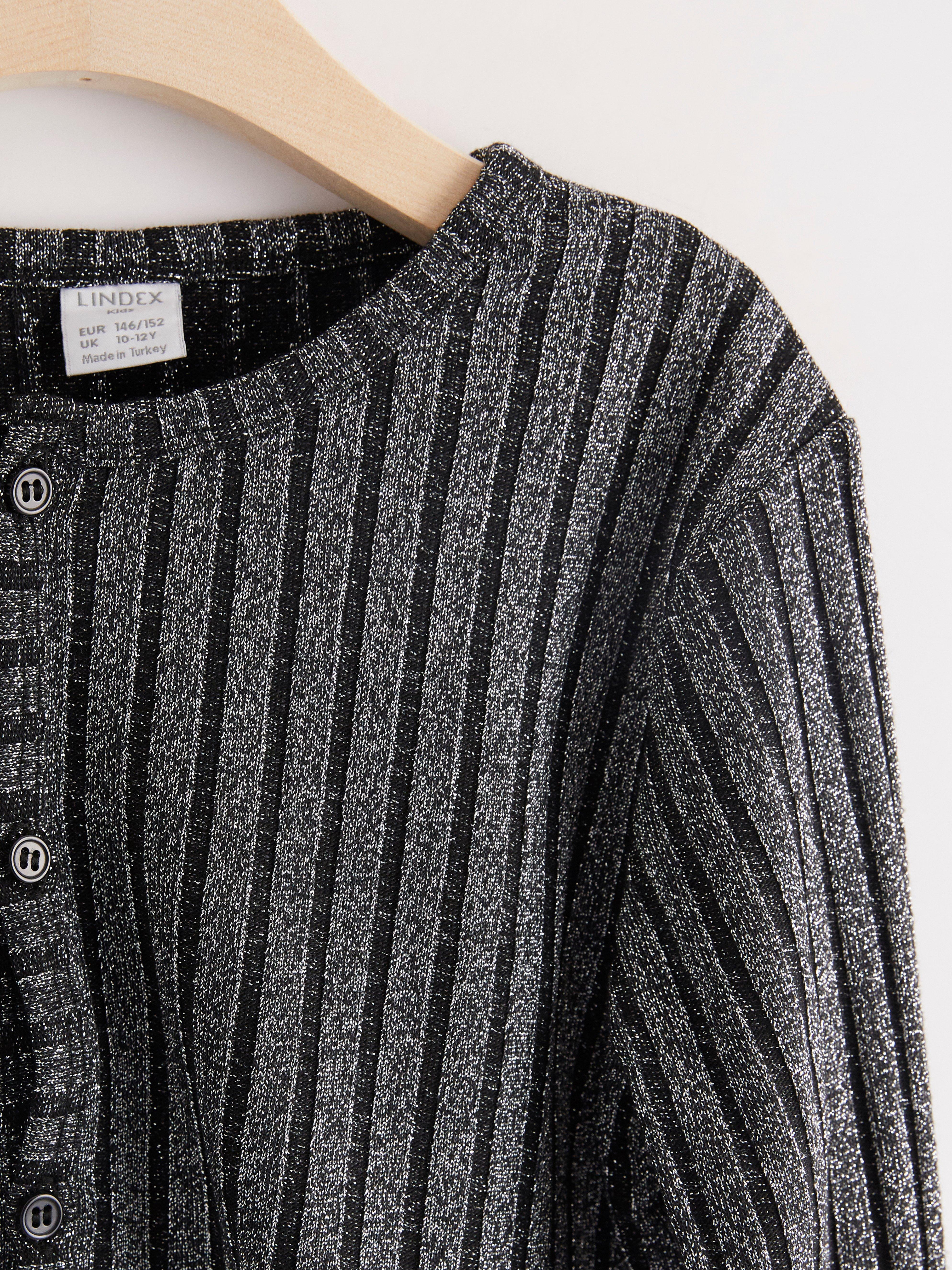 silver lurex cardigan