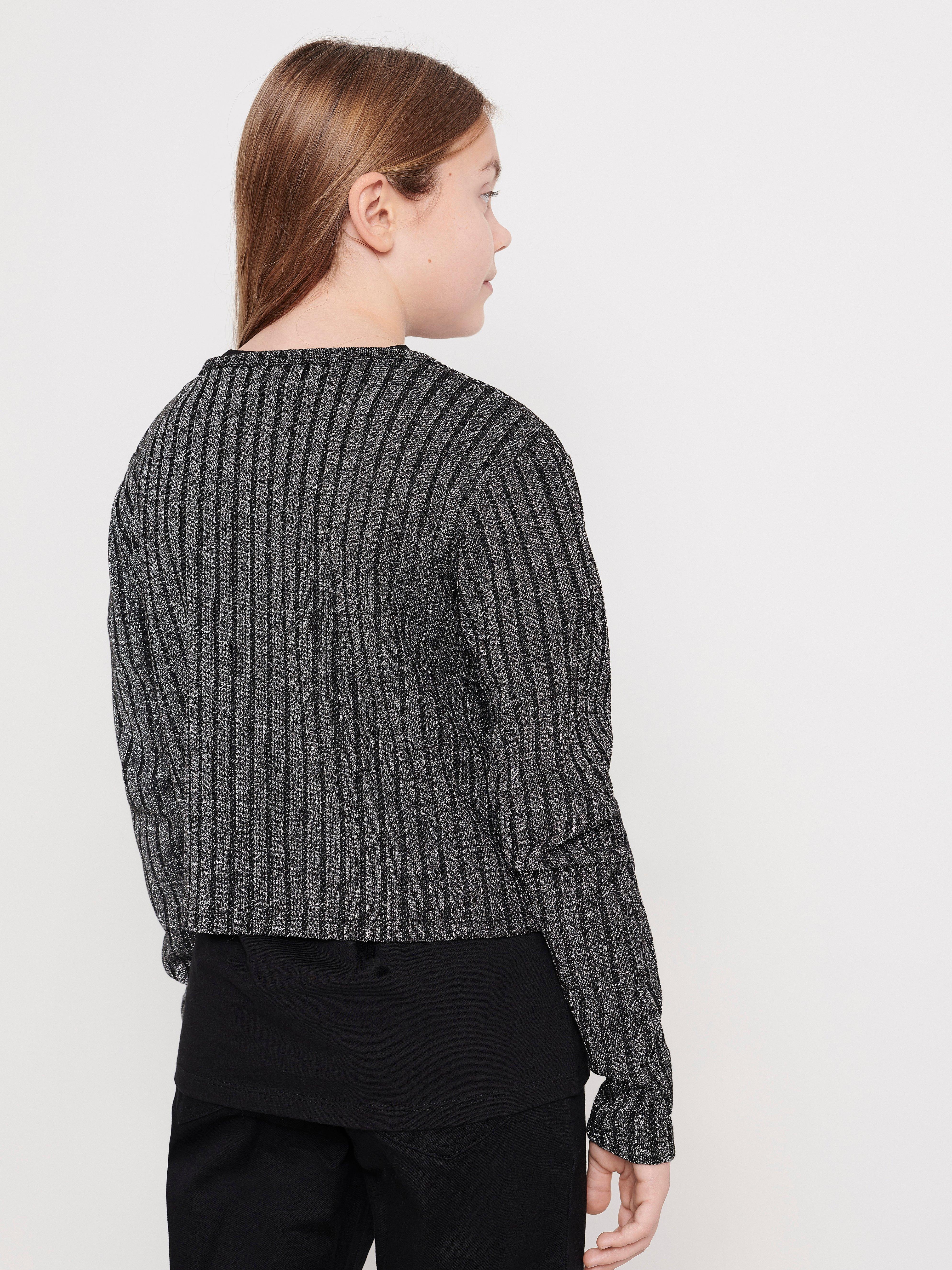 silver lurex cardigan