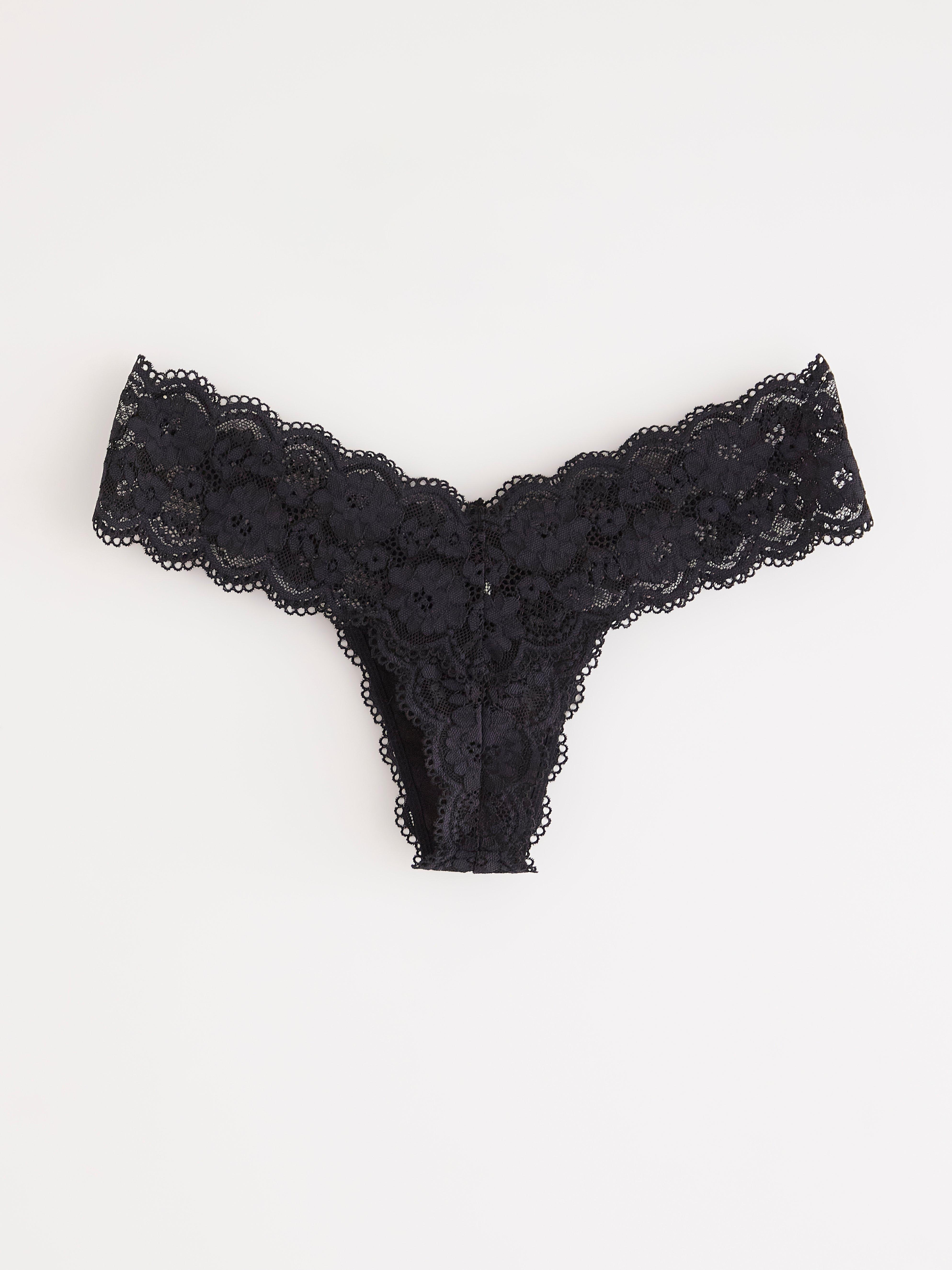 Thong Low - Lingerie - Black