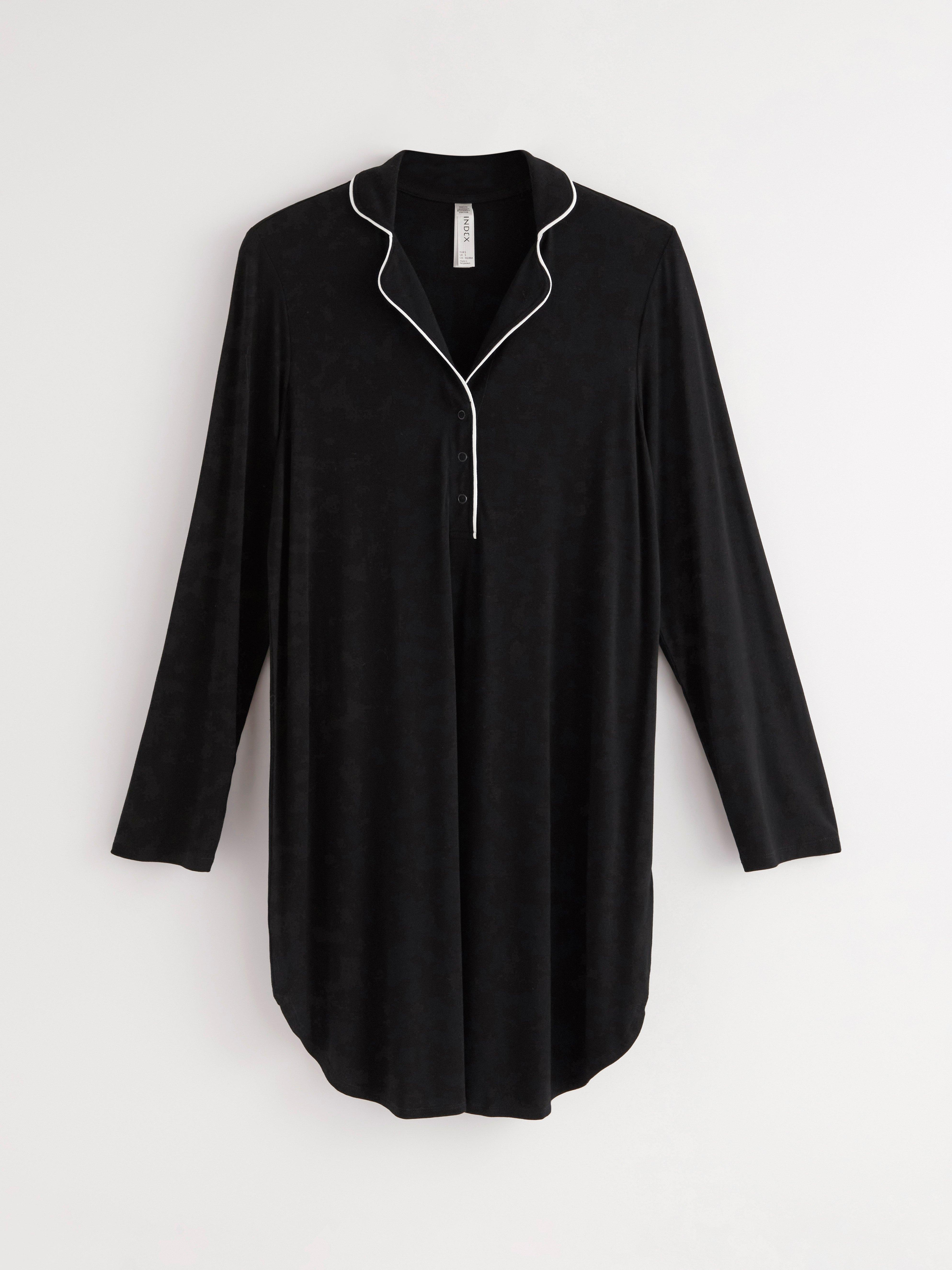 Pyjamasskjorte - Undertøy - Svart