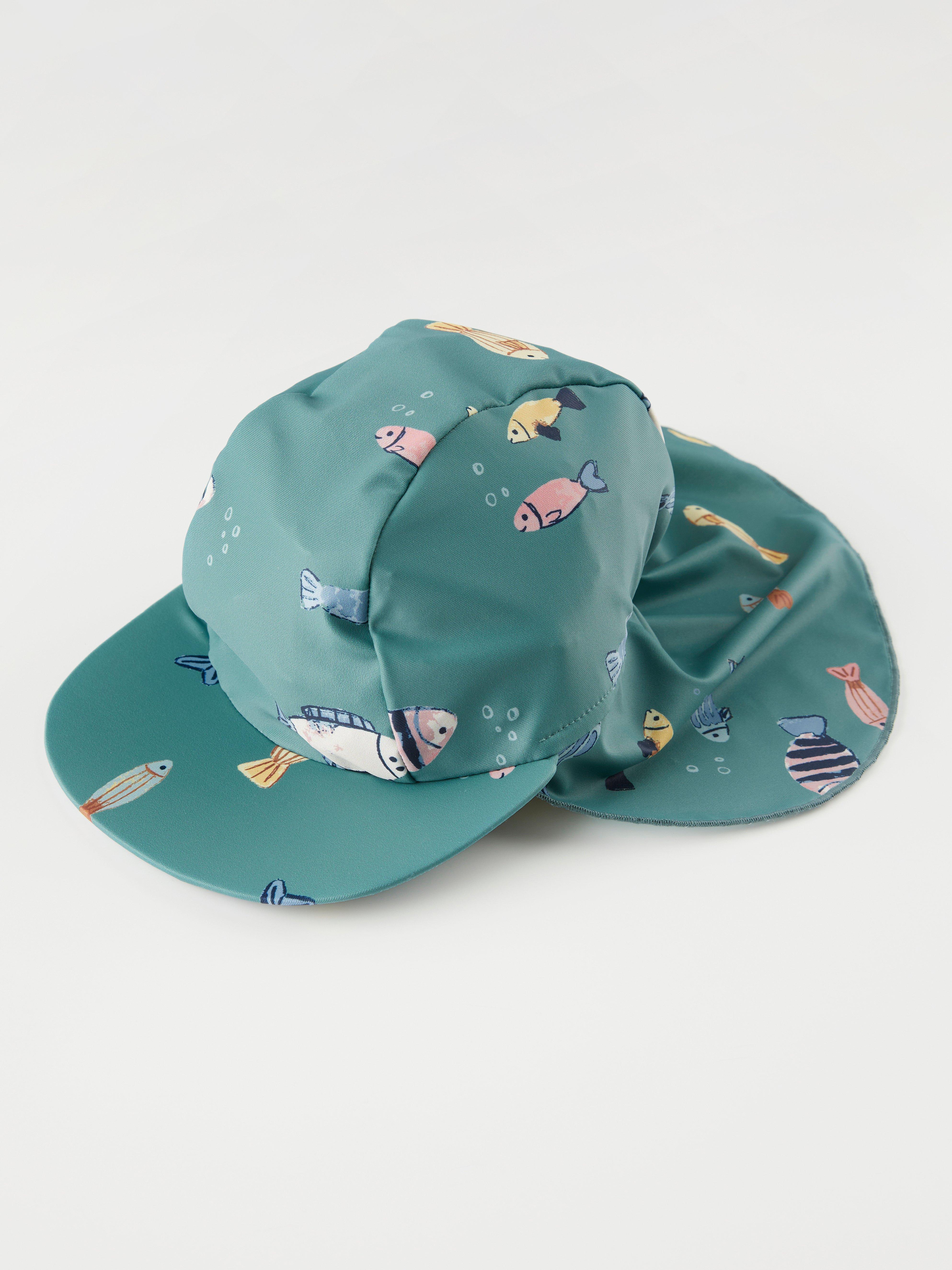 Sun Protection Hat Upf 50 In Fish Print Lindex Europe