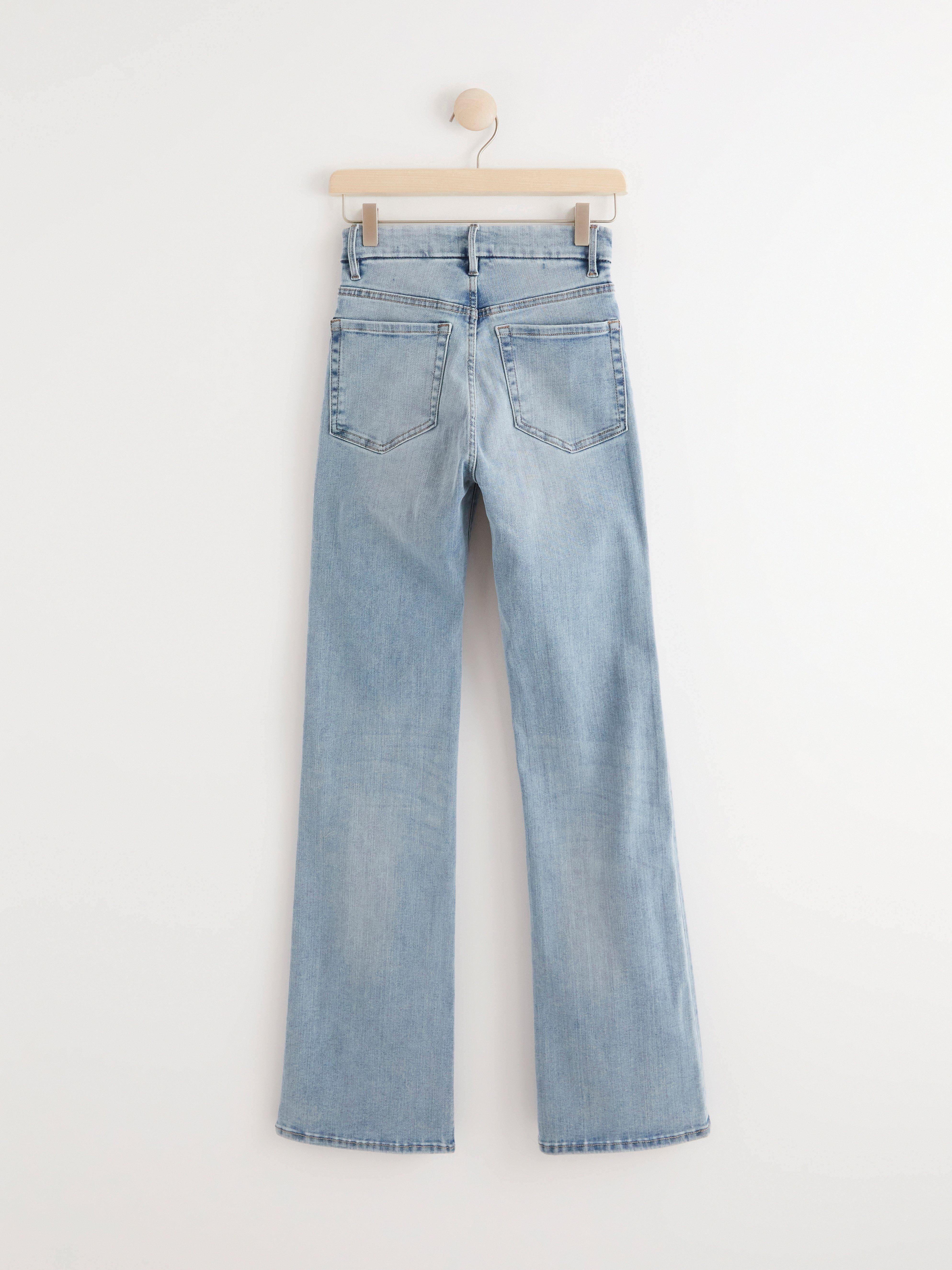super stretch flare jeans