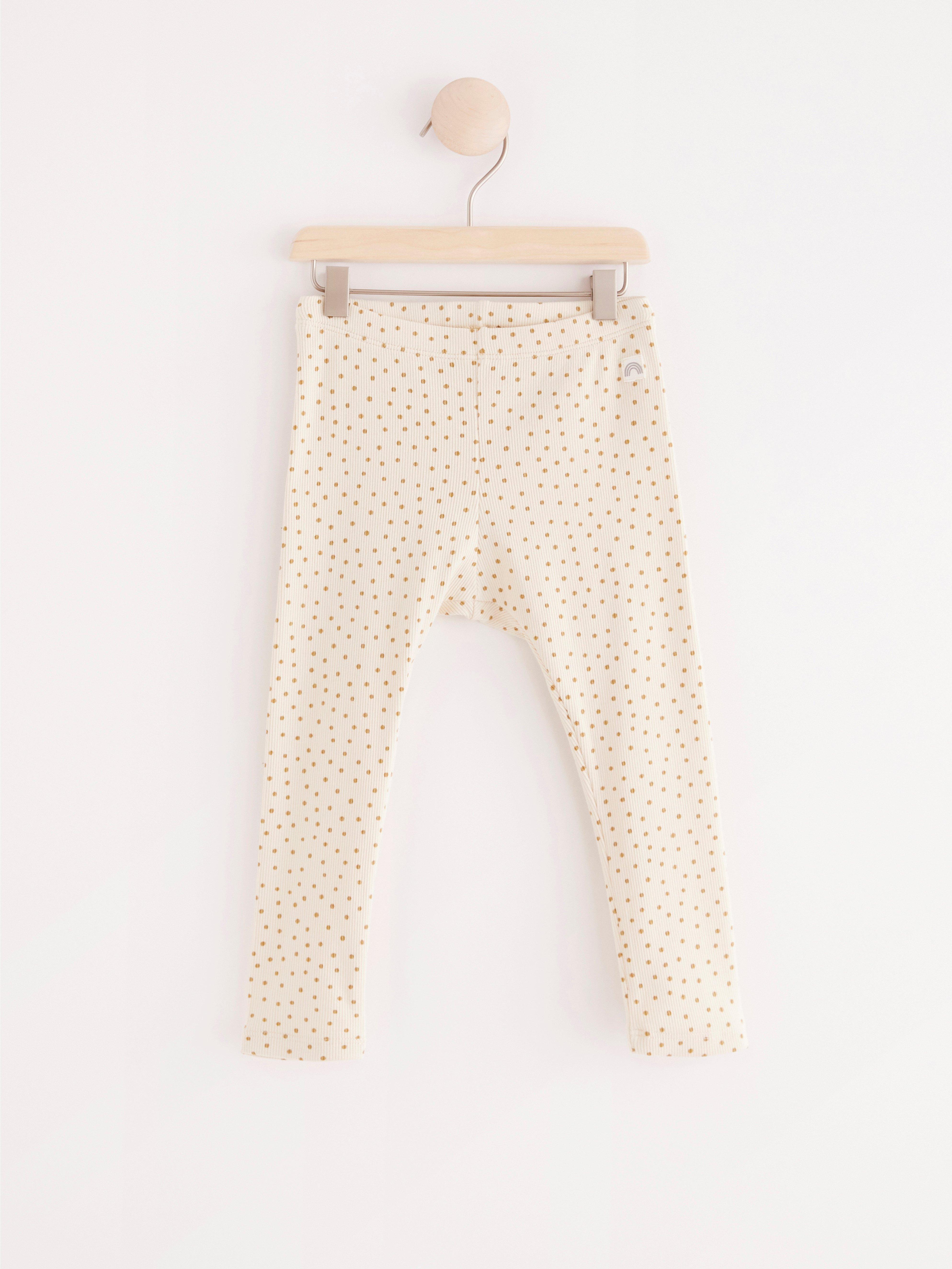Leggings - Barn - Beige