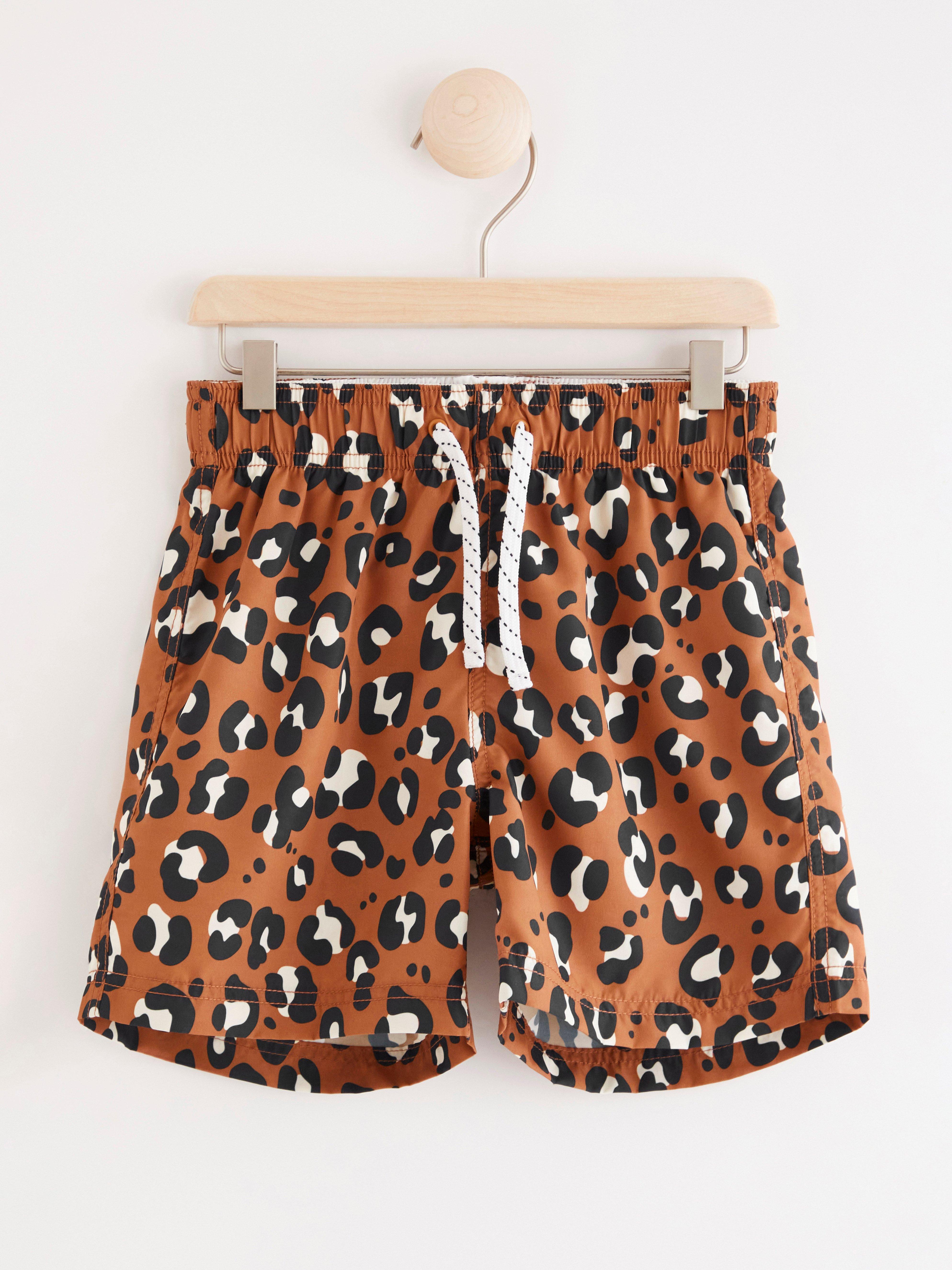 Plavkové šortky - Deti - Hnedá