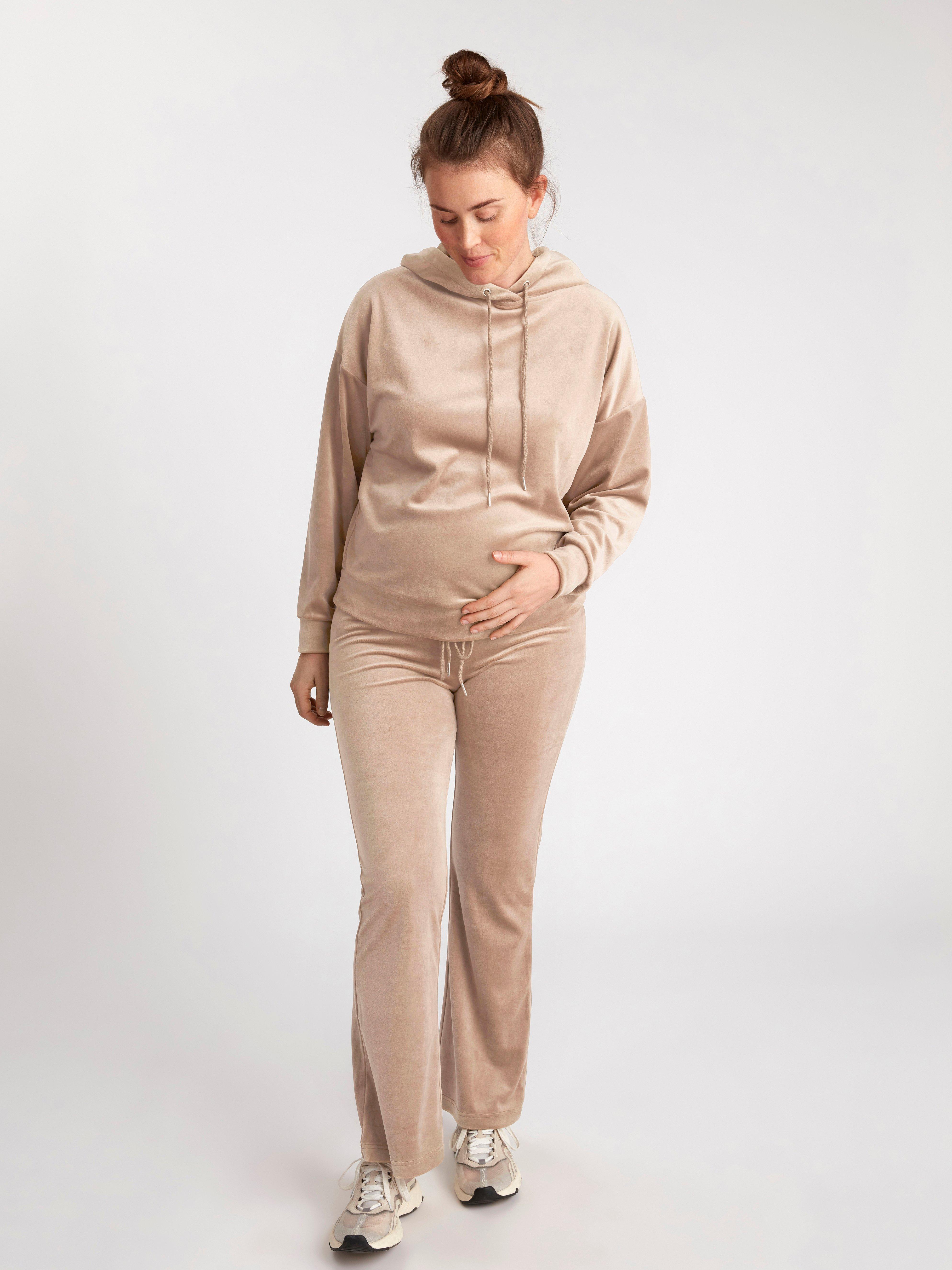flared velour joggers