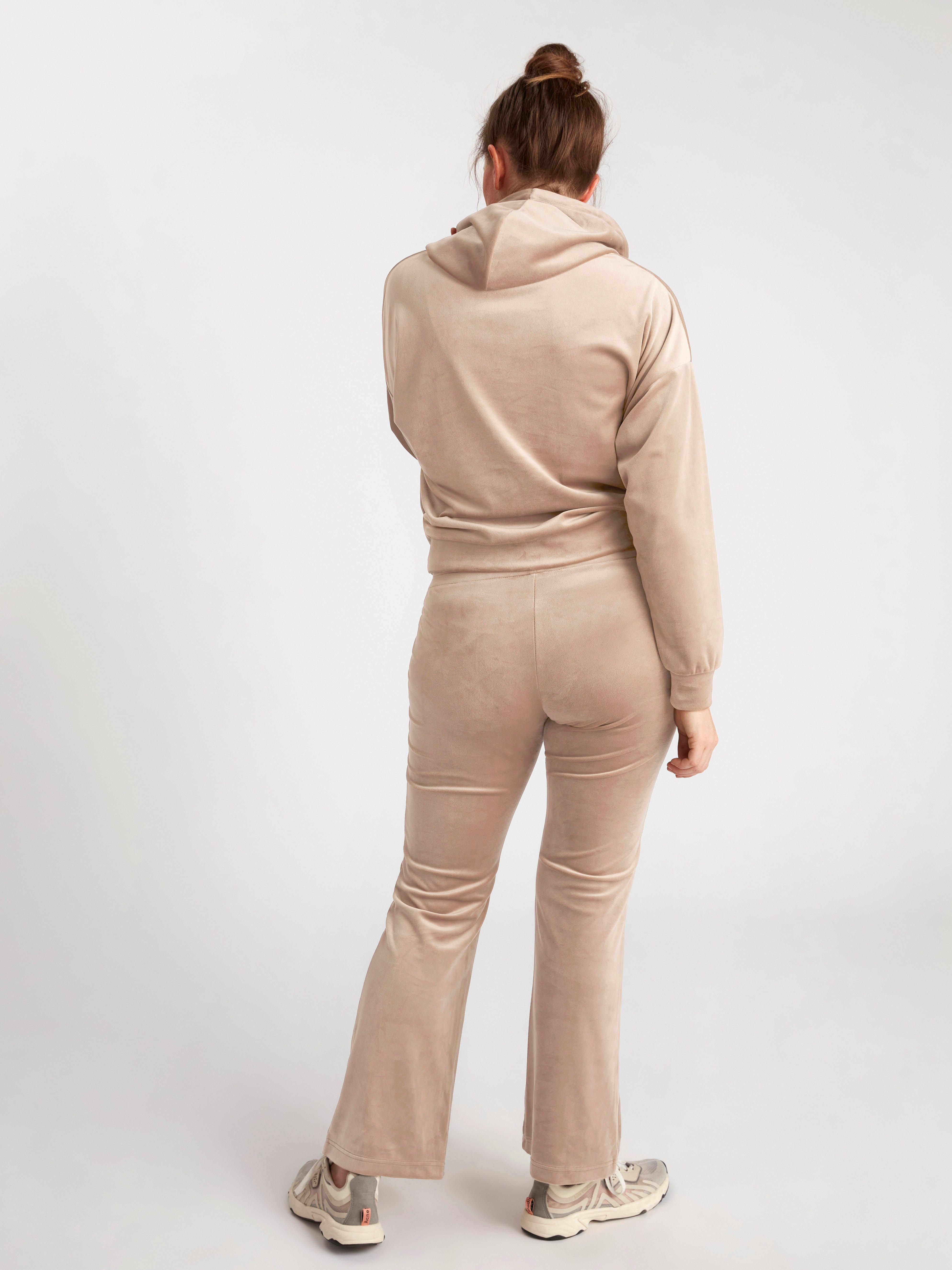 flared velour joggers