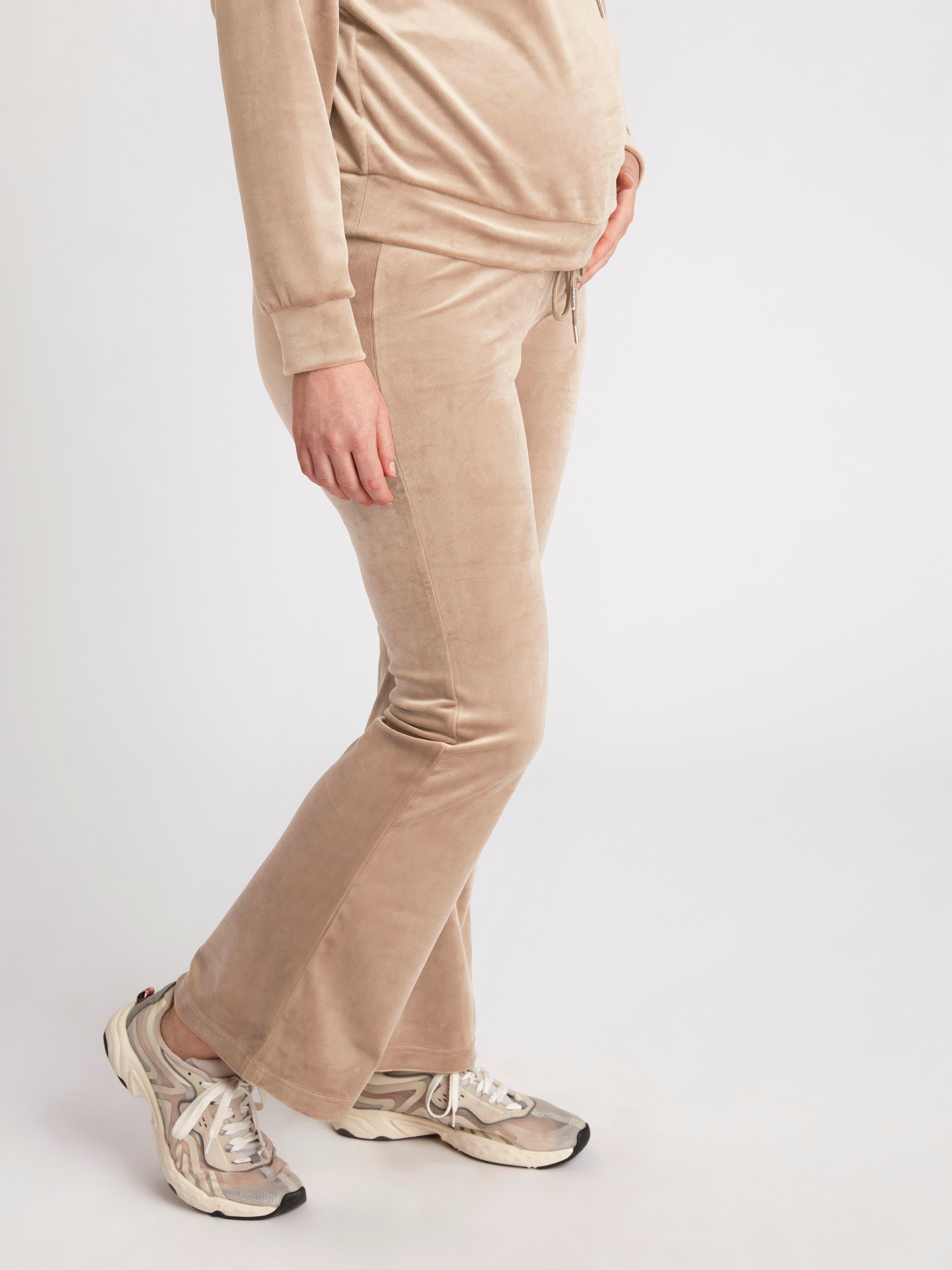 flared velour joggers