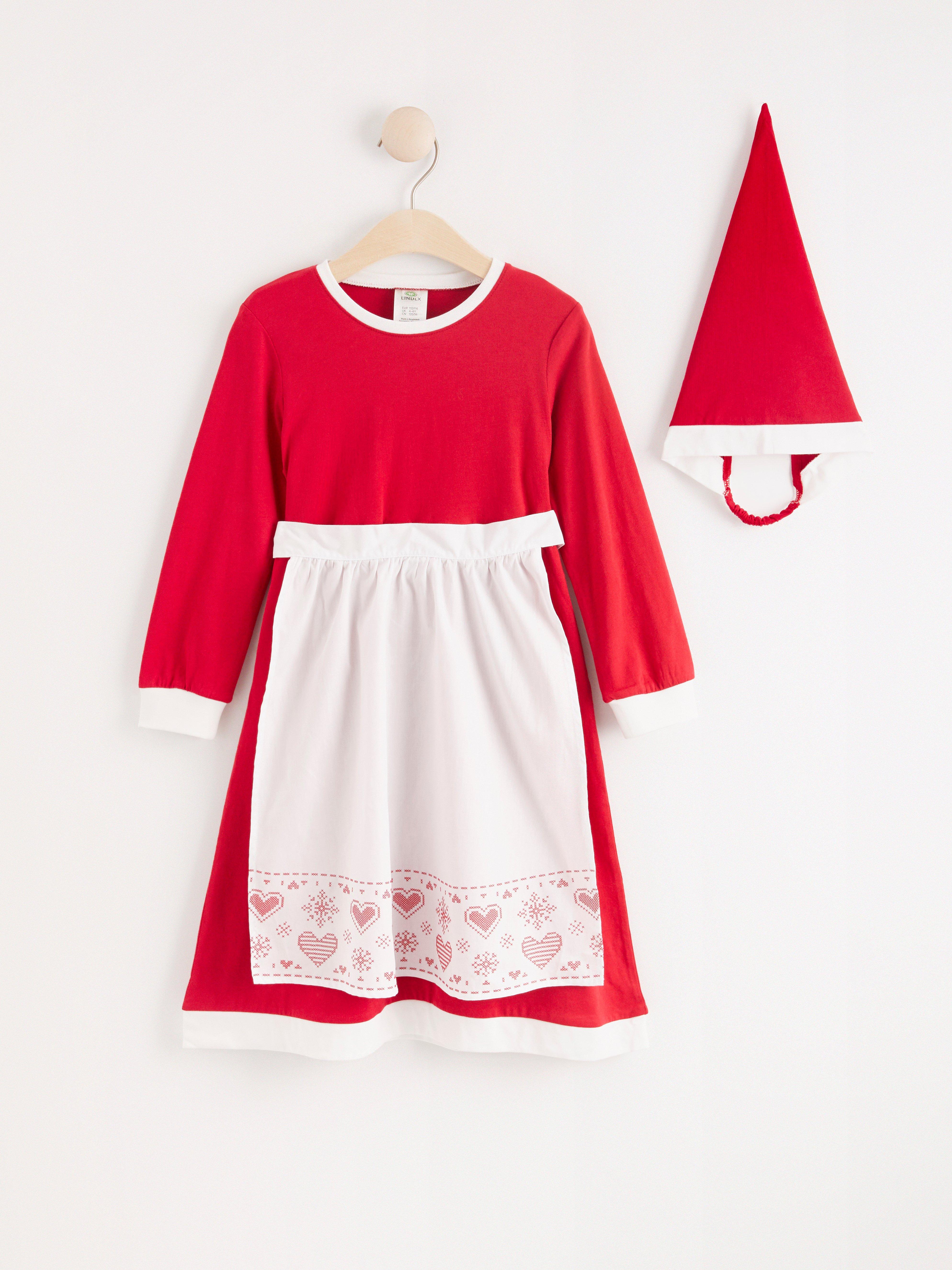 Julekjole - Barn - Rød