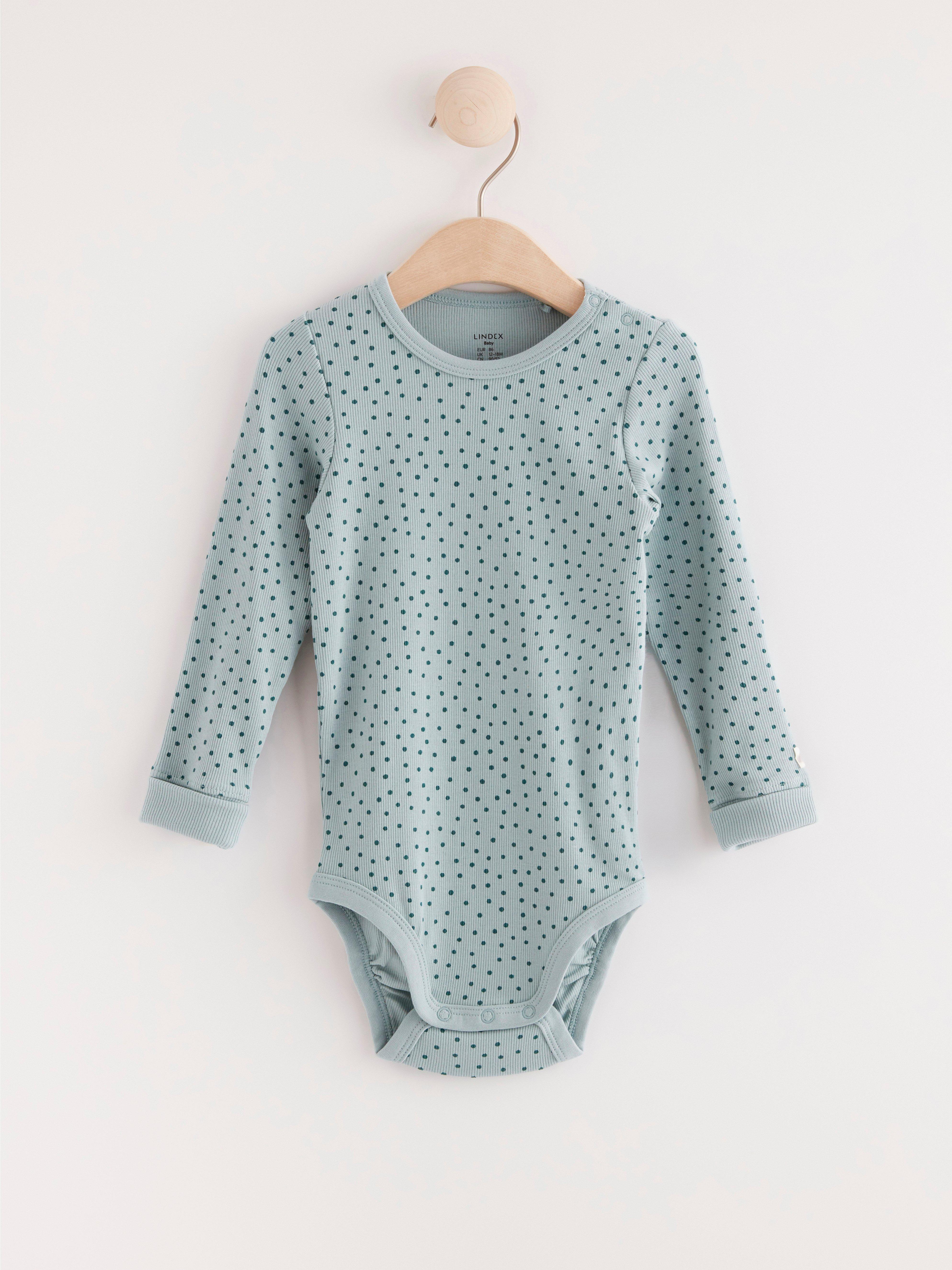 ribbed long sleeve bodysuit baby