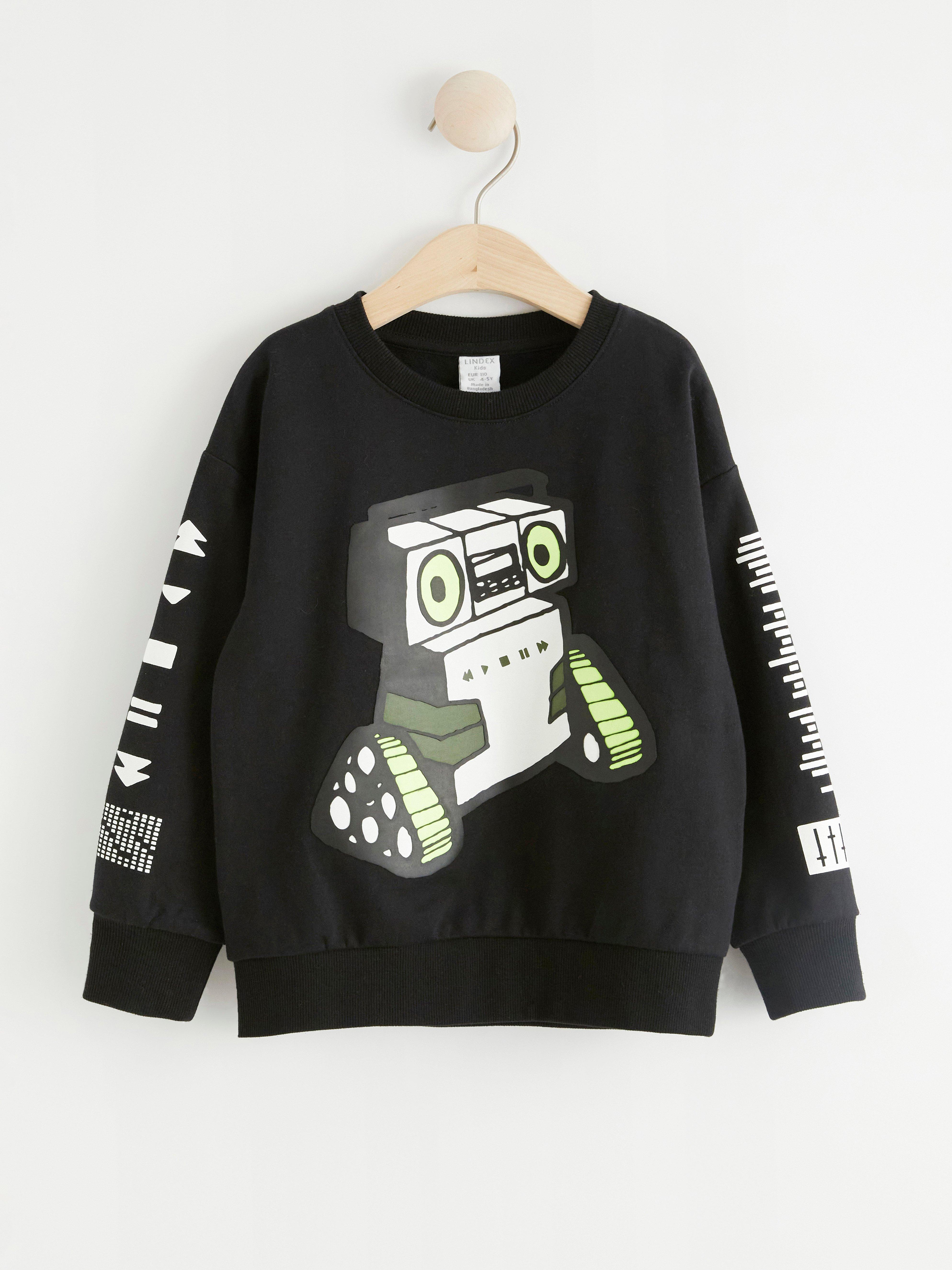 Sweatshirt - Barn - Svart