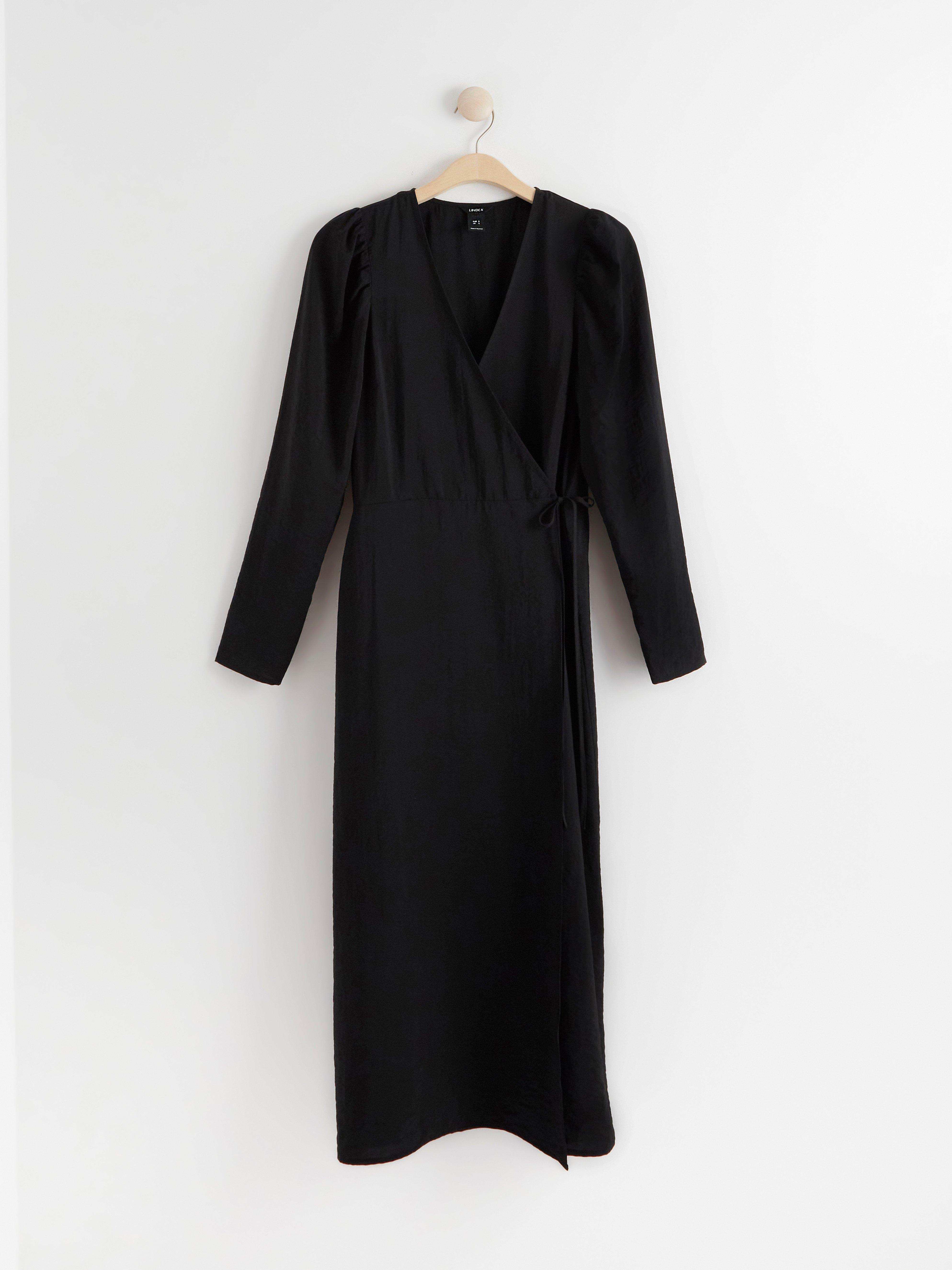 Omlottklänning - Dam - Svart