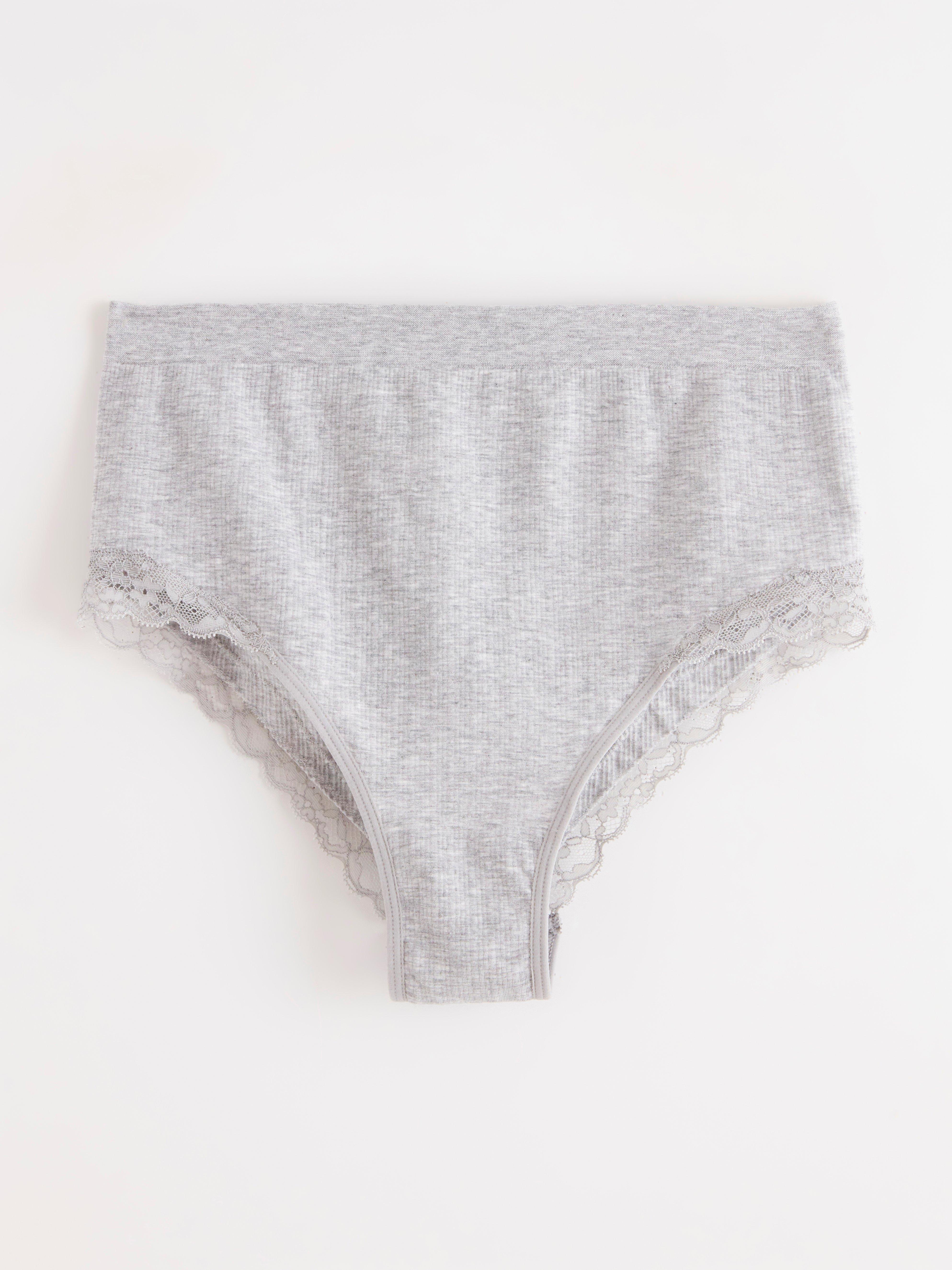 Brazilian High - Lingerie - Grey