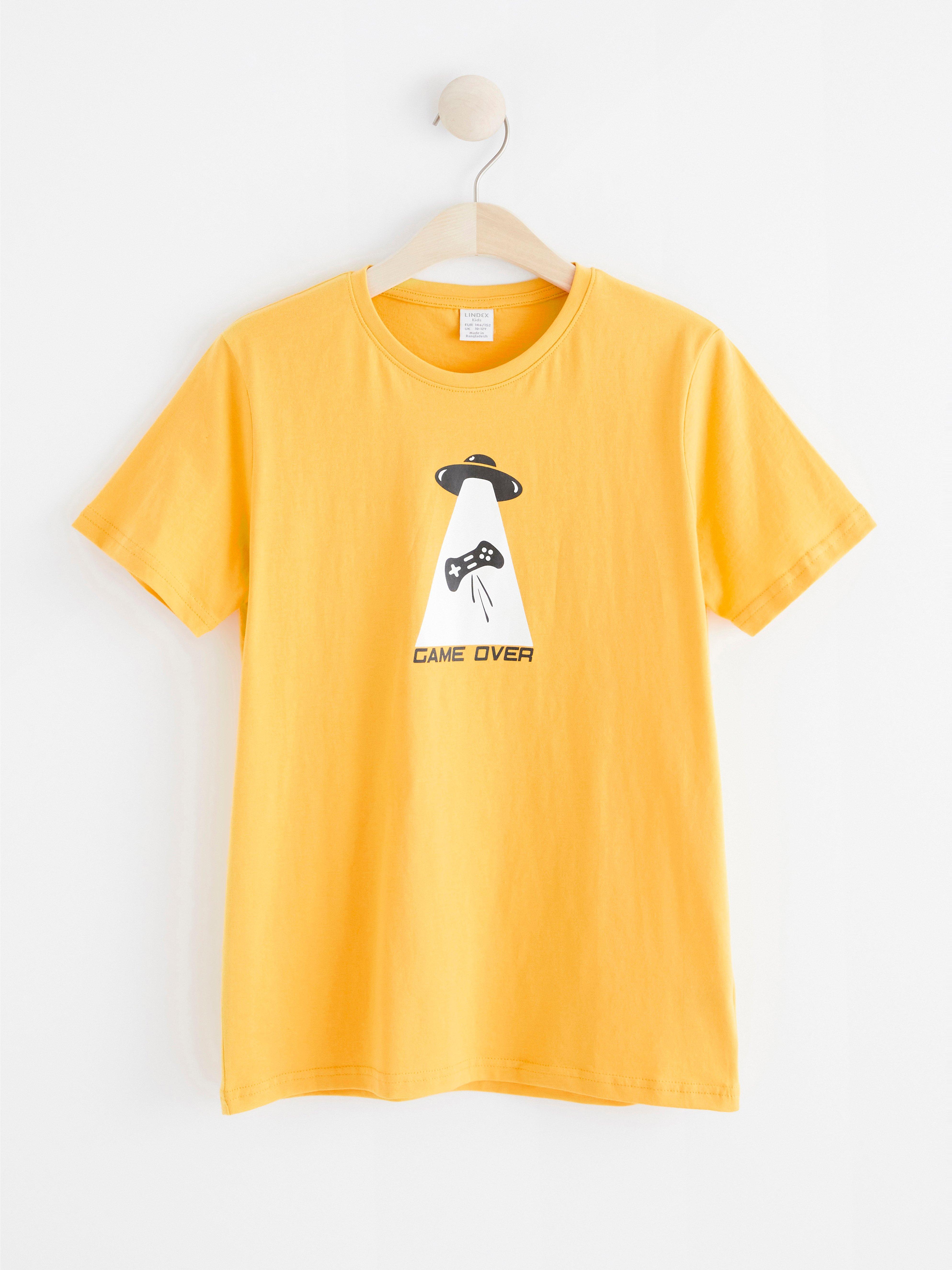 T-shirt - Barn - Gul