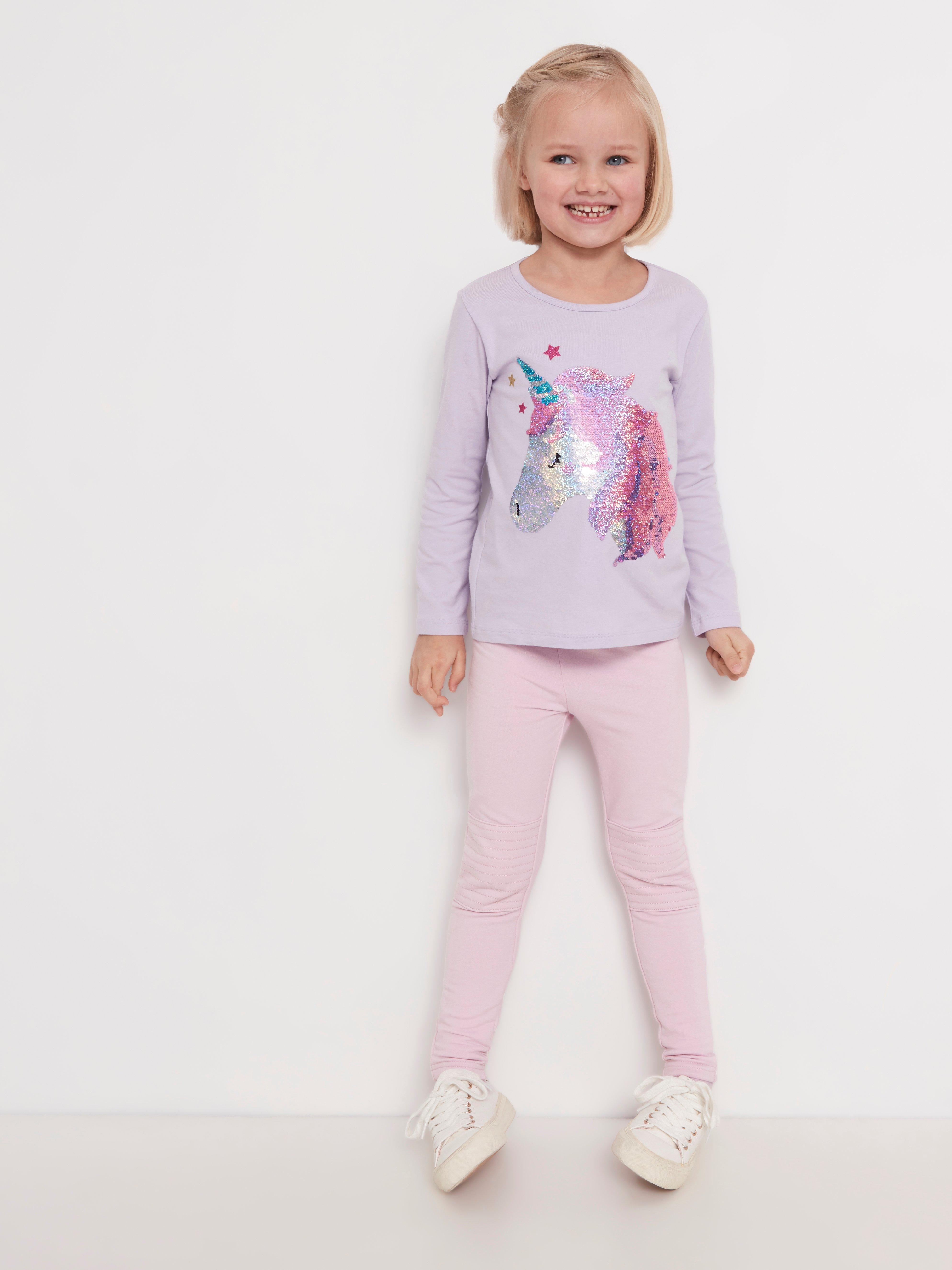 Maglietta Unicorn Con Paillettes Reversibili - Maniche Lunghe Per Ragazze - Foto 6