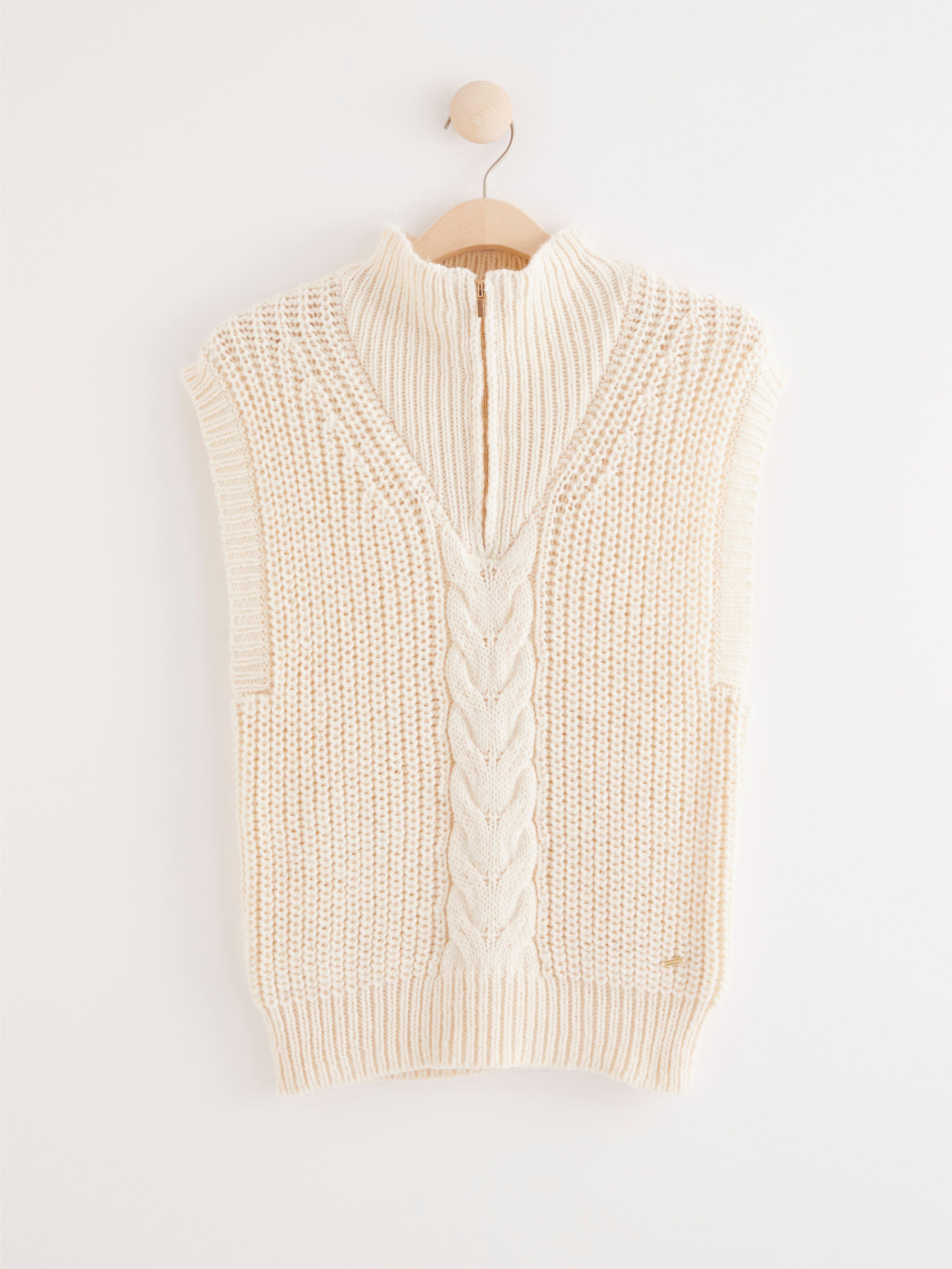 cable sweater vest
