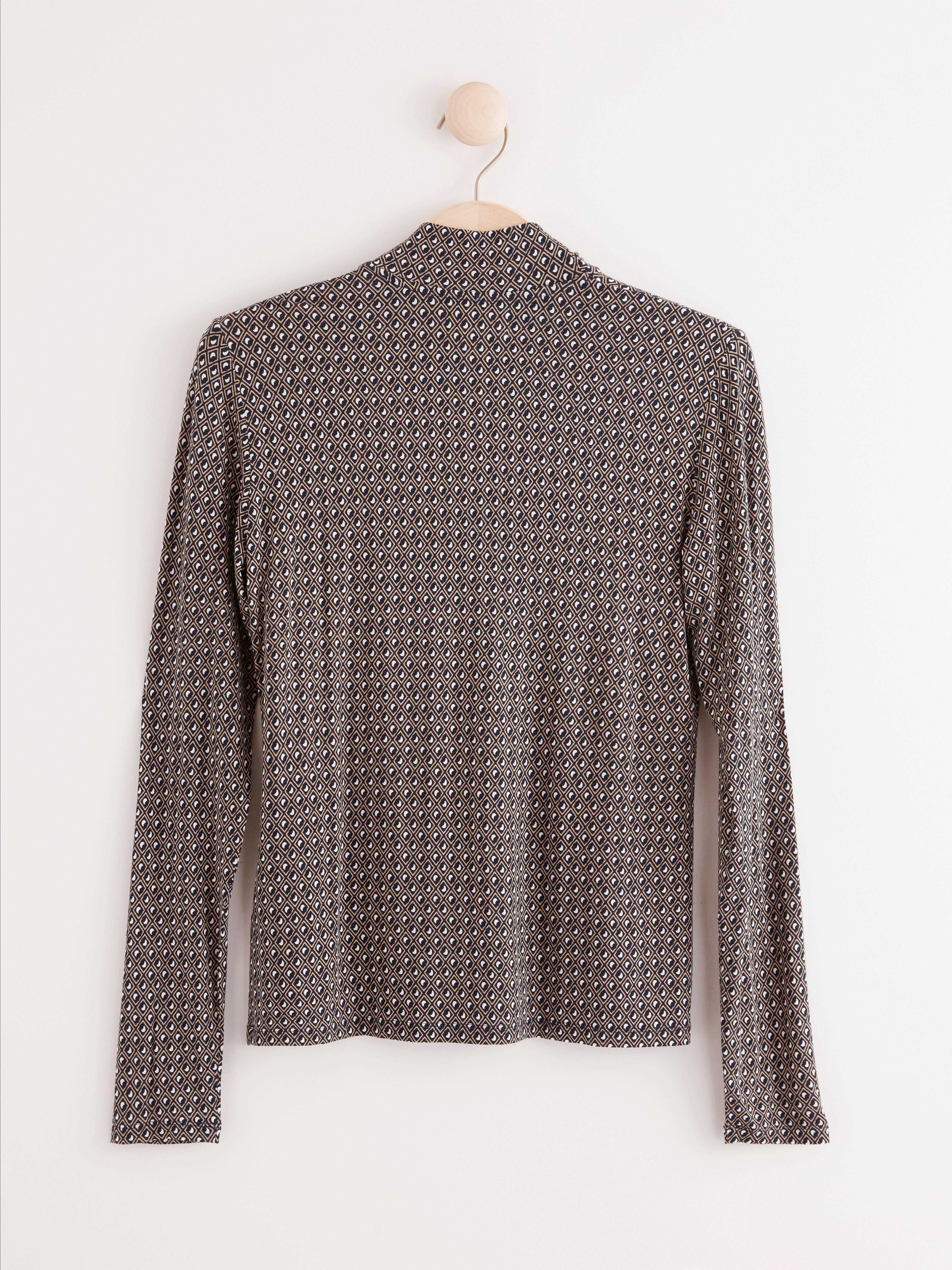 Roller Neck Top - Womens Wear - Blue
