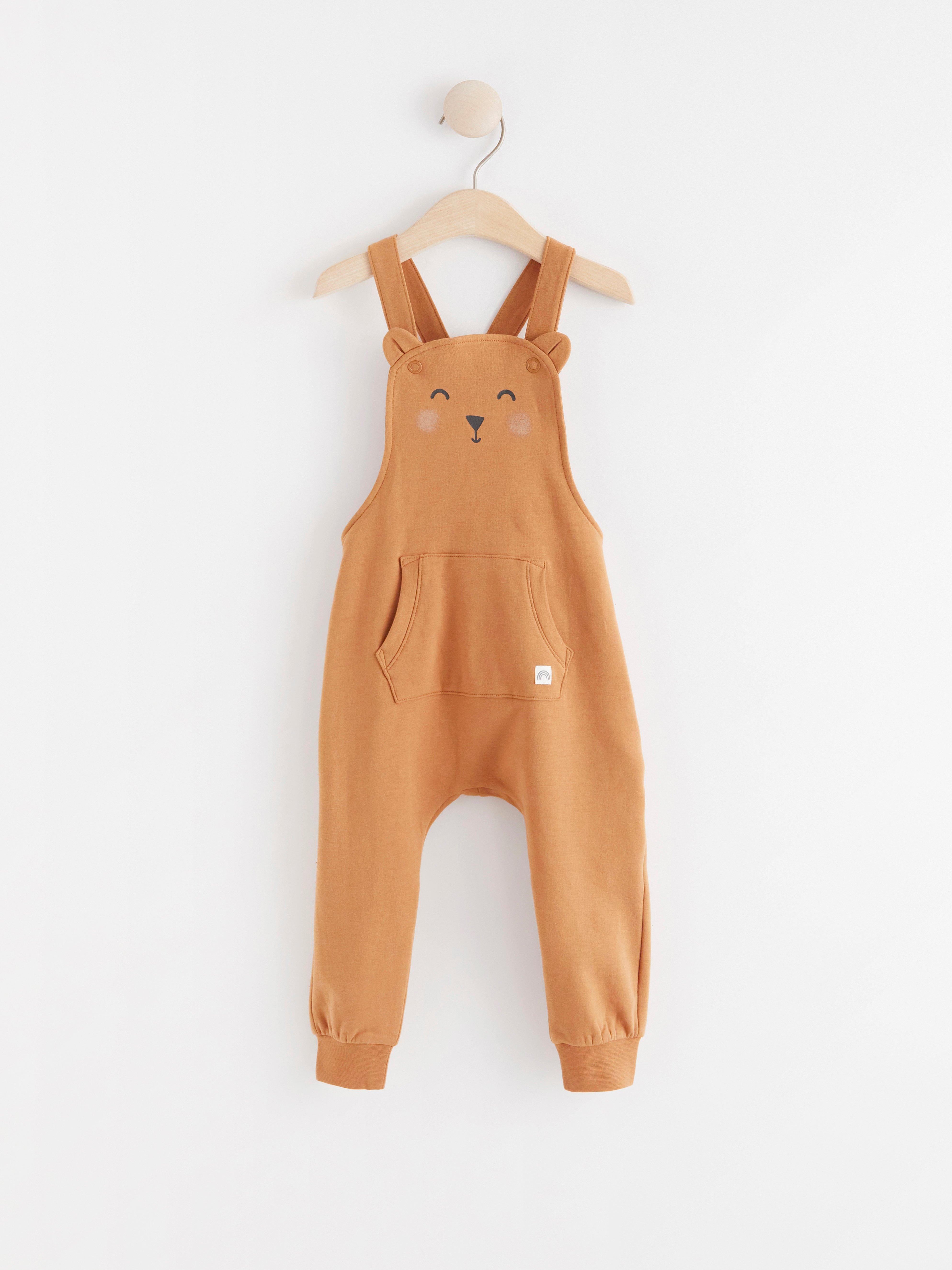 Bib Trousers - Kids Wear - Brown