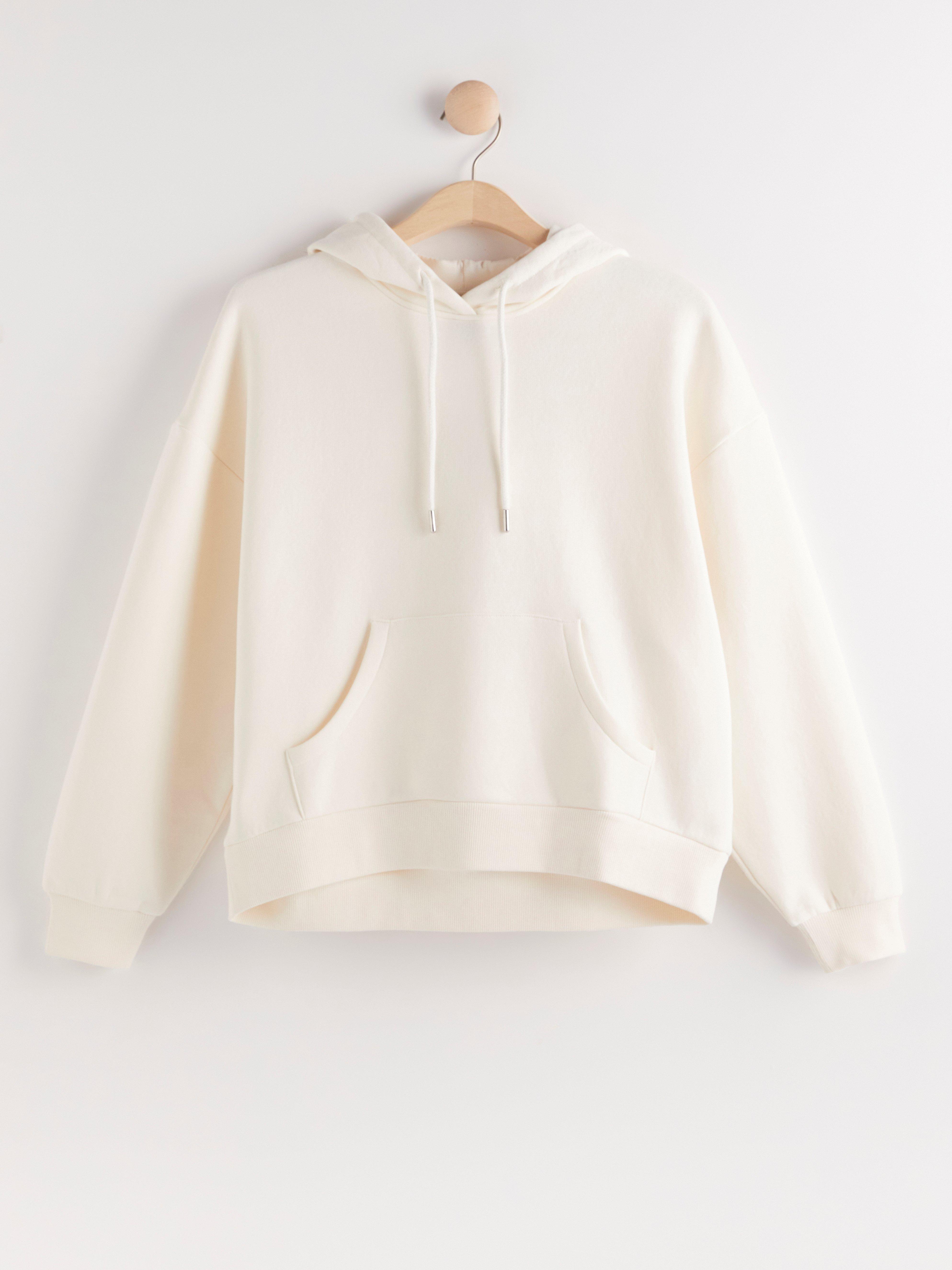 Hooded Sweatshirt - Womens Wear - White