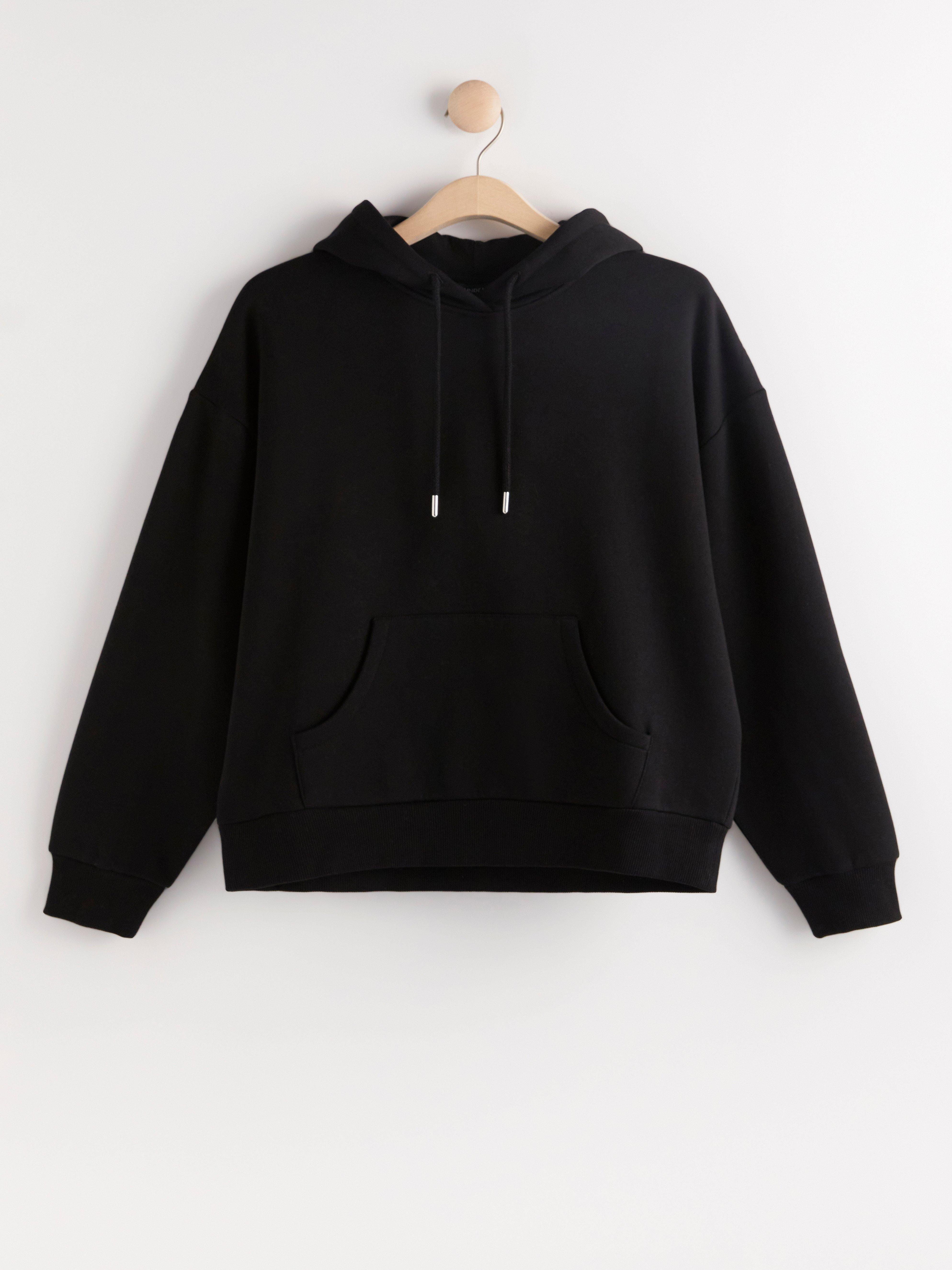 Hooded Sweatshirt - Womens Wear - Black