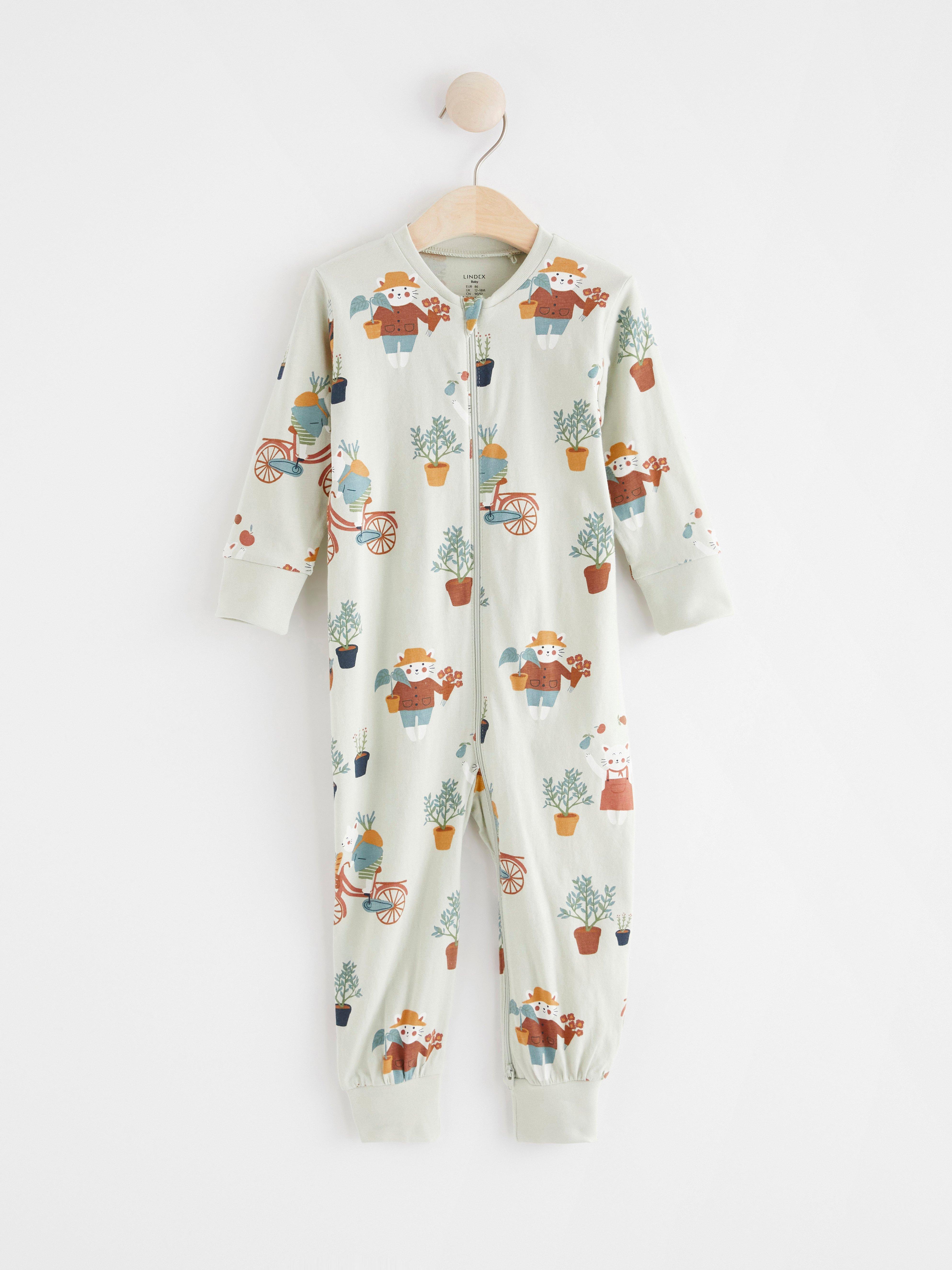 Pyjamas - Barn - Grønn