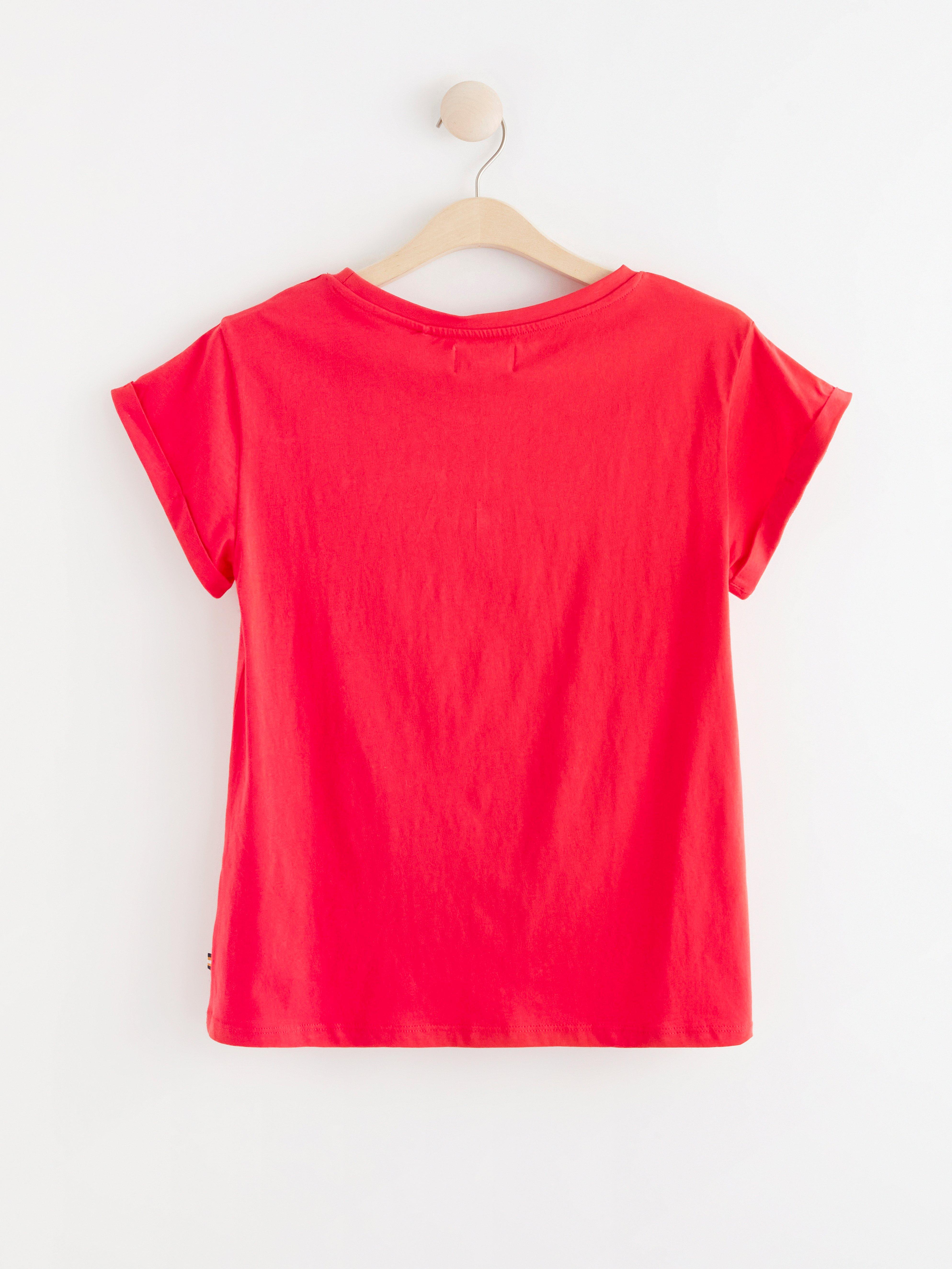 T-shirt - Dame - Rød