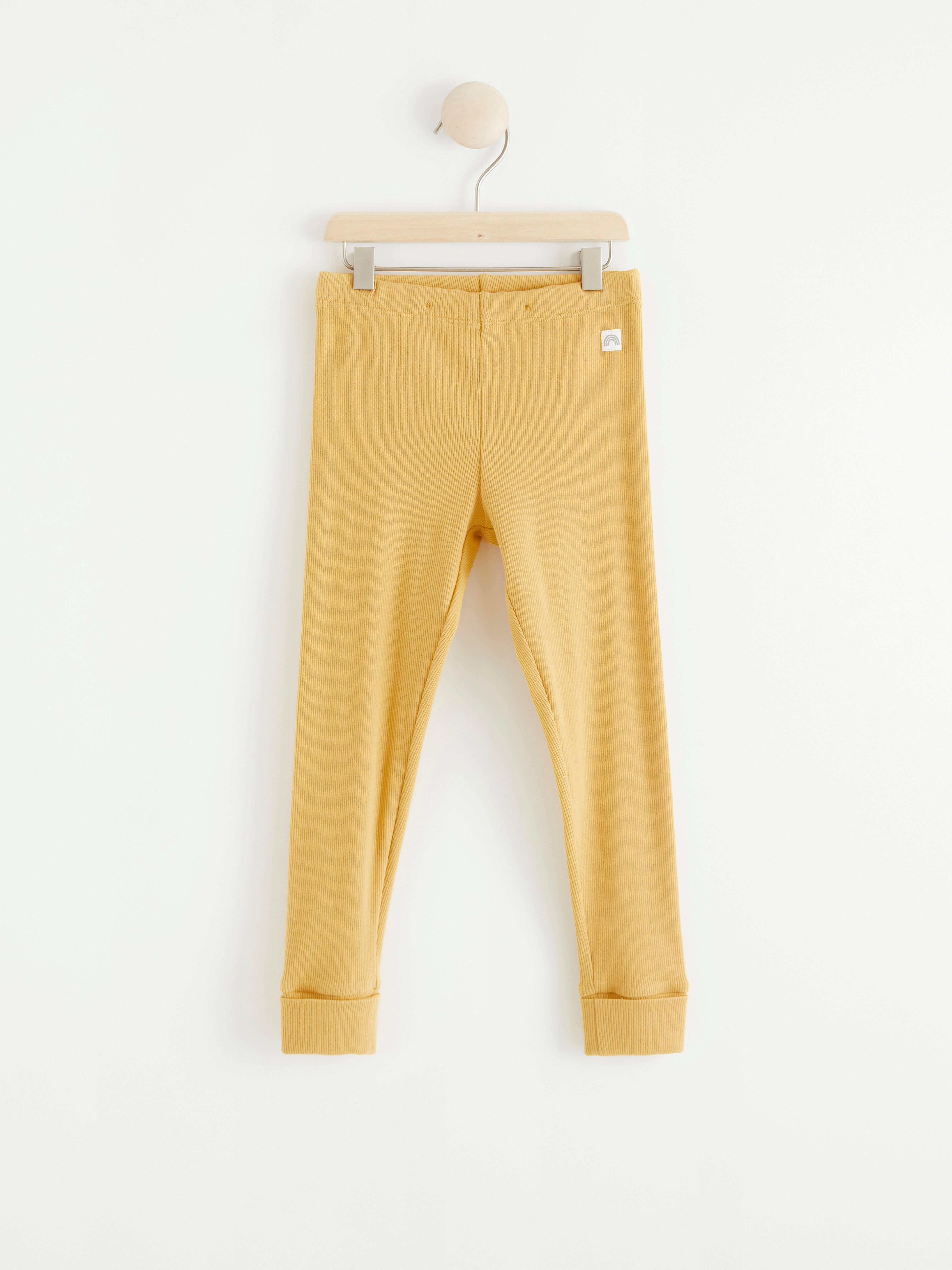 Leggings - Barn - Gul